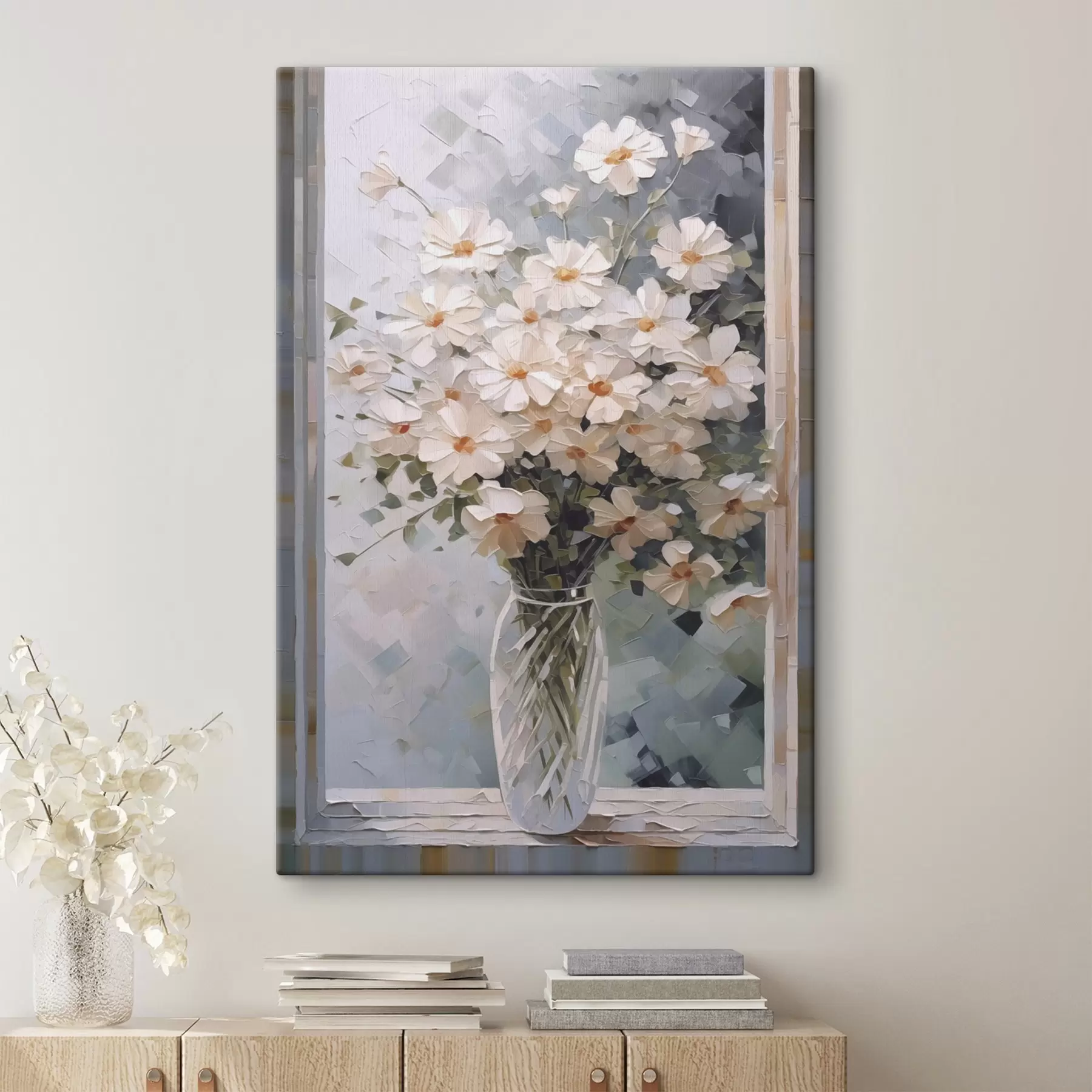 Fototapete Zarte Blumen in einer Vase s44651