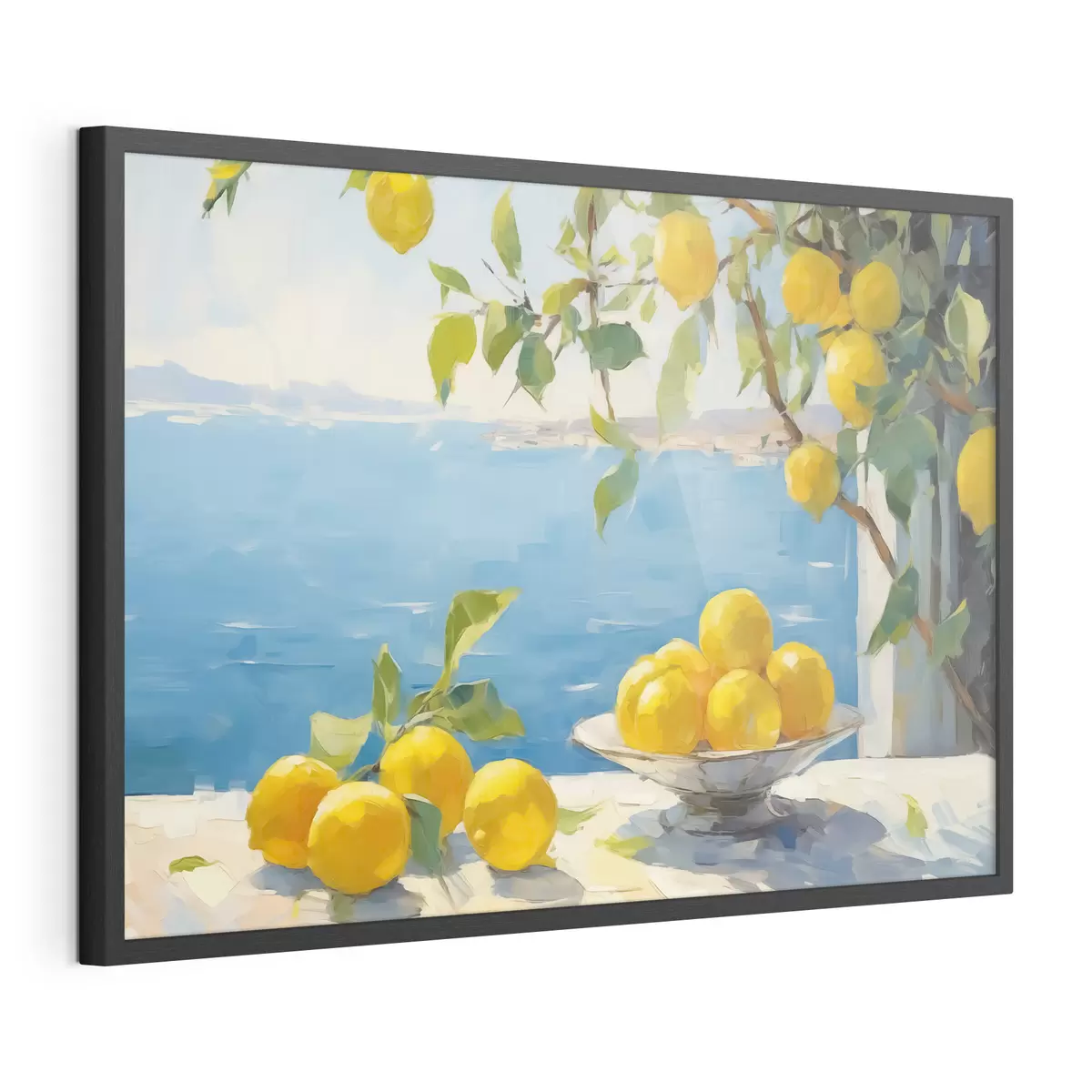 Poster Zitronen gegen das Meer f44649