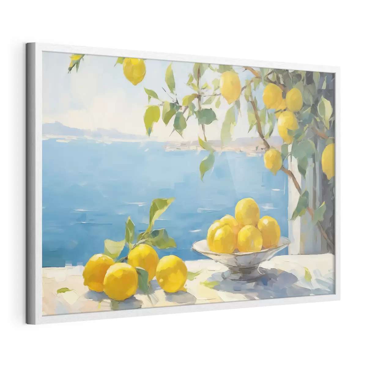 Poster Zitronen gegen das Meer f44649