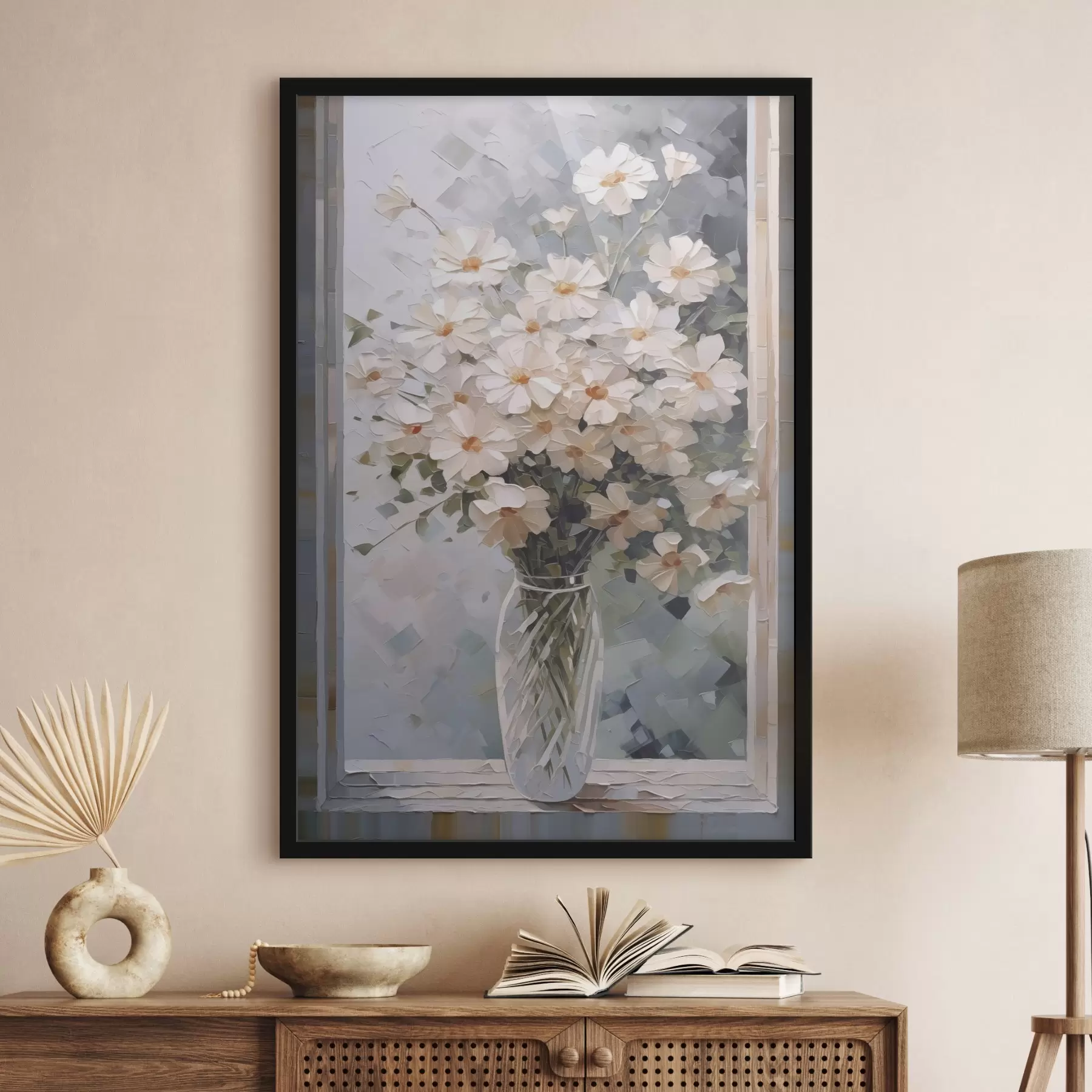 Fototapete Zarte Blumen in einer Vase f44651