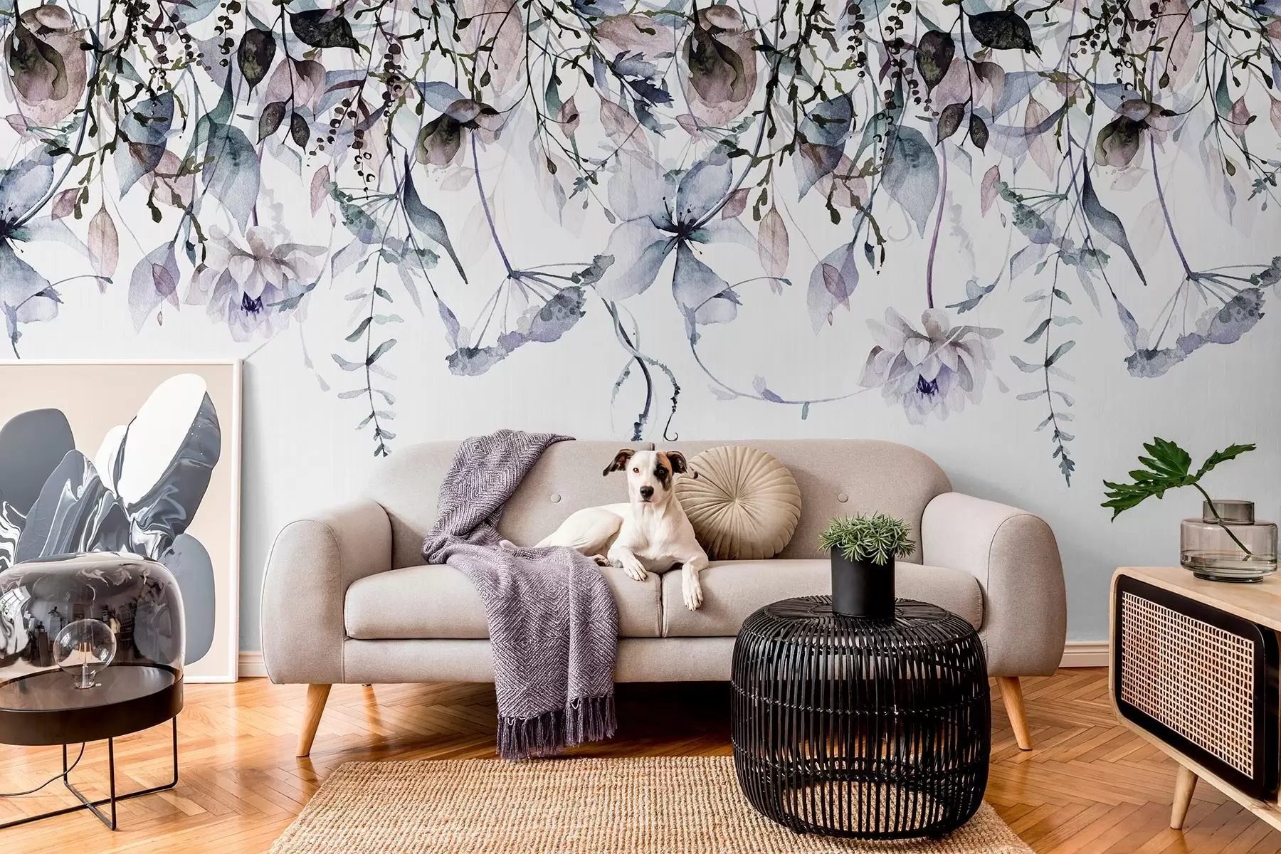 Fototapete Verstreute Blumen w09170v1