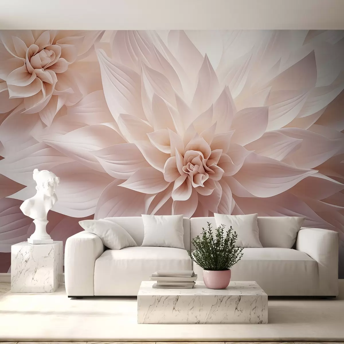Fototapete Volumetrische Blumen w09173v1