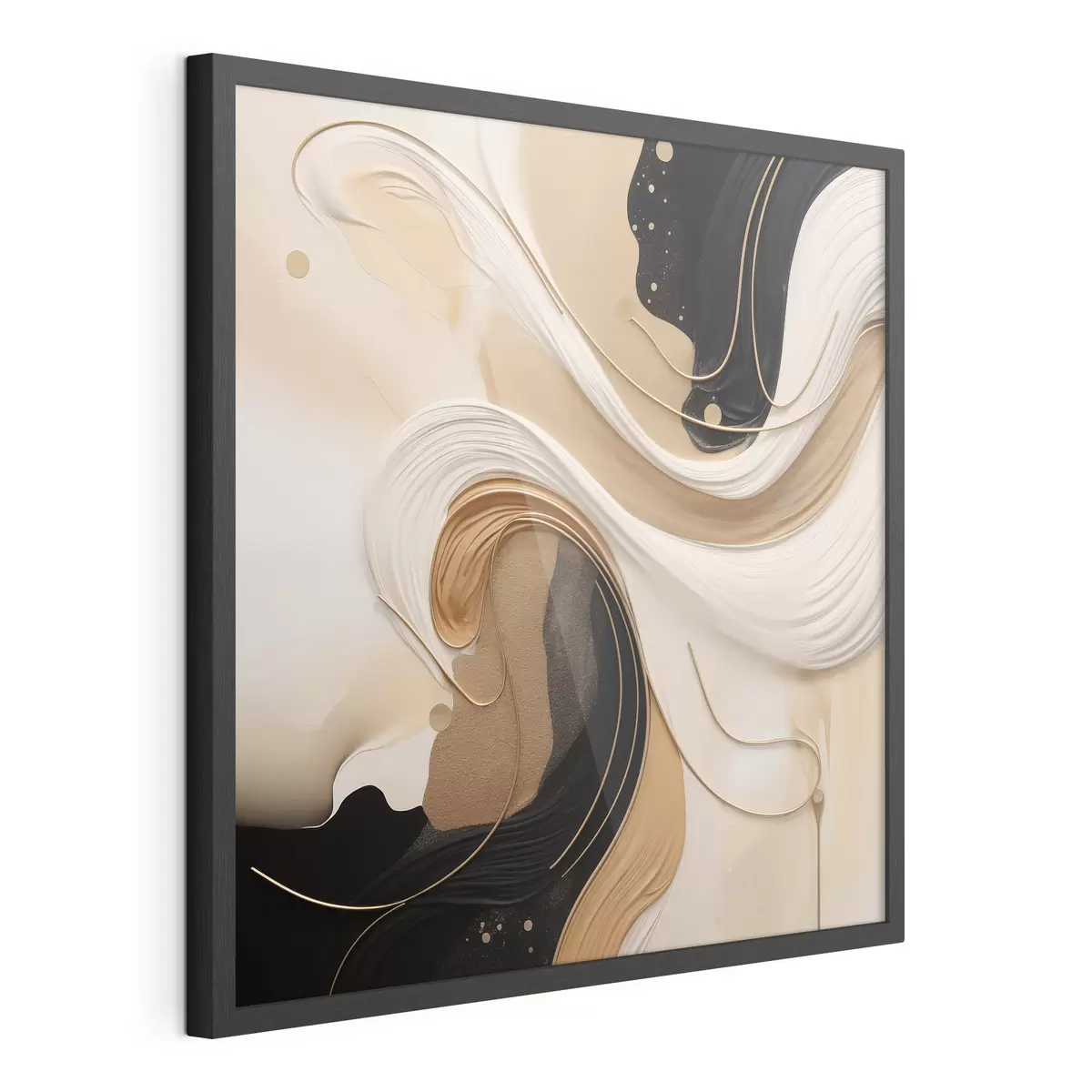 Poster Wellen der Farbe f44659