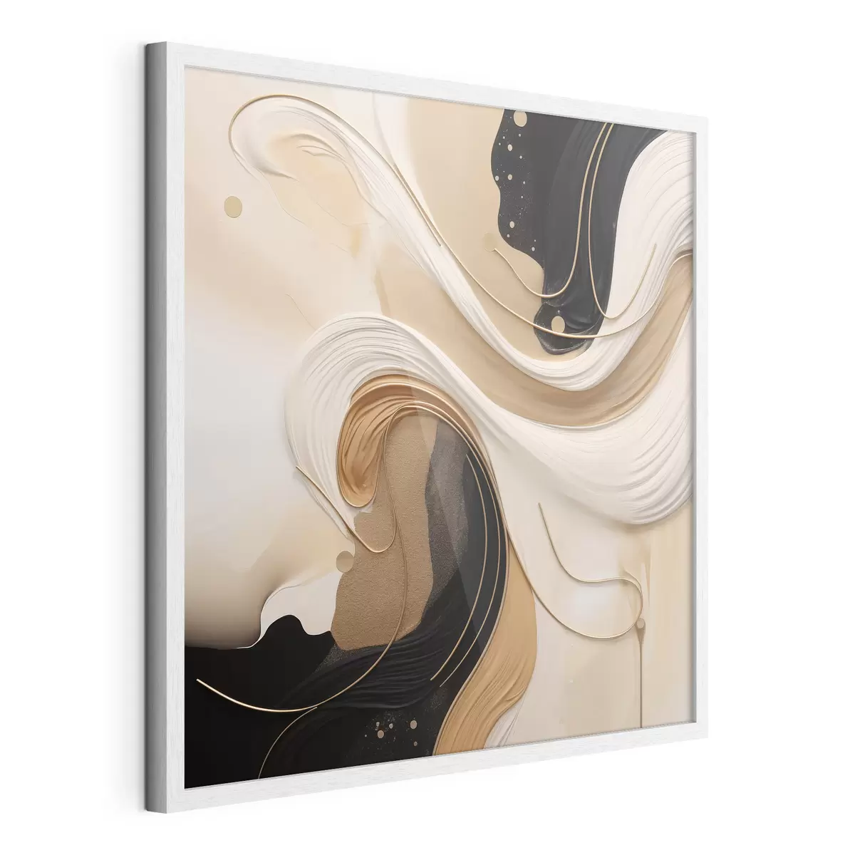 Poster Wellen der Farbe f44659