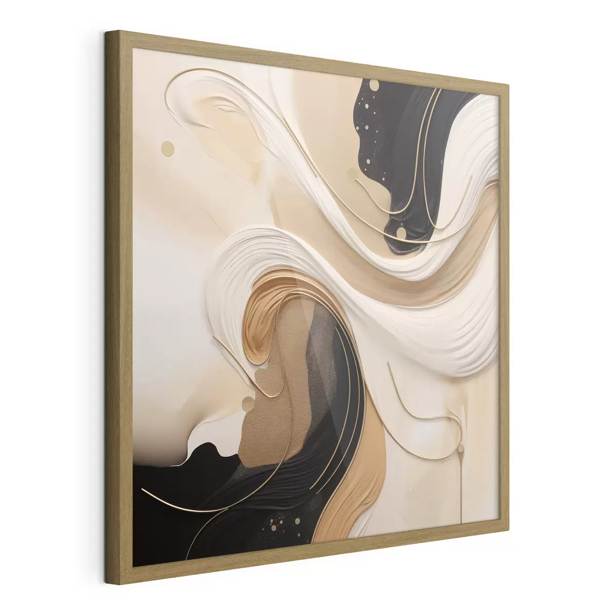 Poster Wellen der Farbe f44659