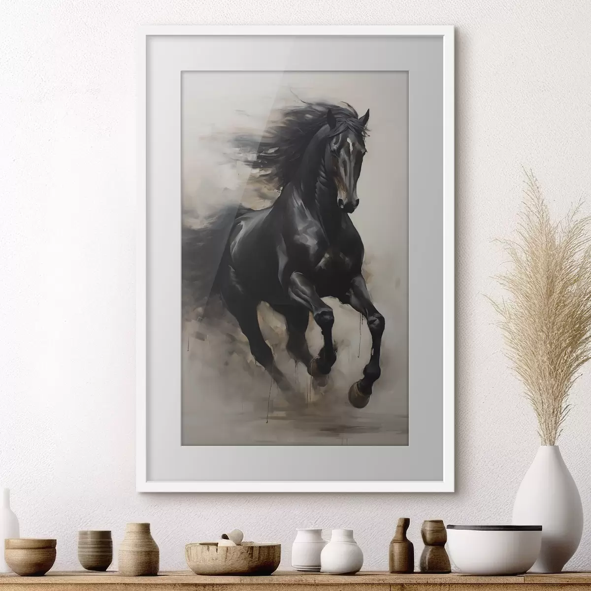 Poster Pferd in Bewegung f44661