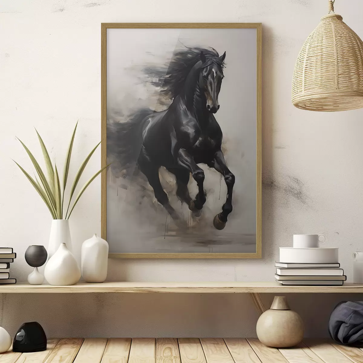Poster Pferd in Bewegung f44661