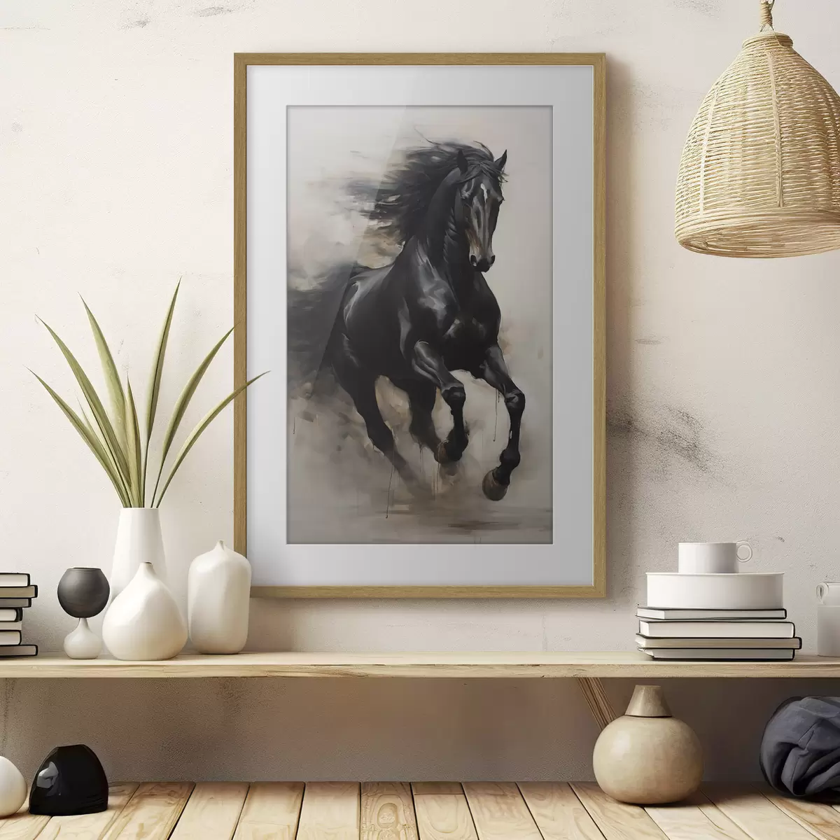 Poster Pferd in Bewegung f44661