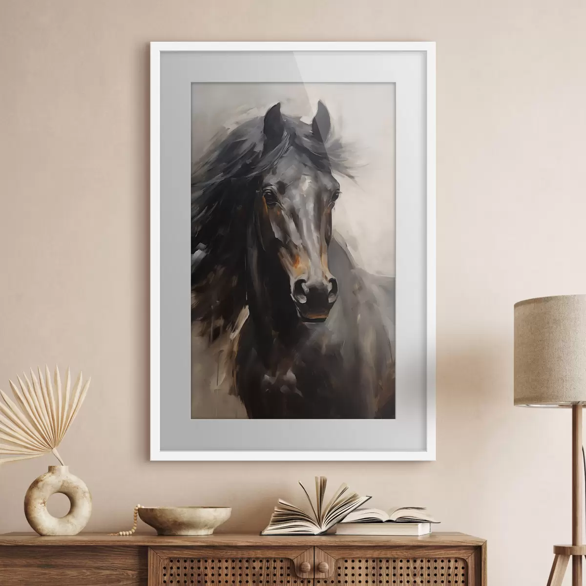 Poster Schwarzes Pferd f44662