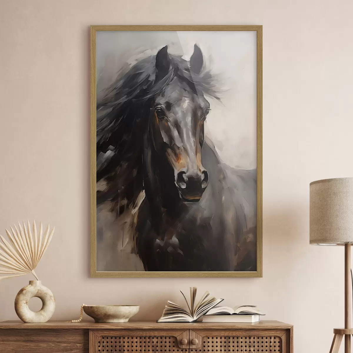 Poster Schwarzes Pferd f44662