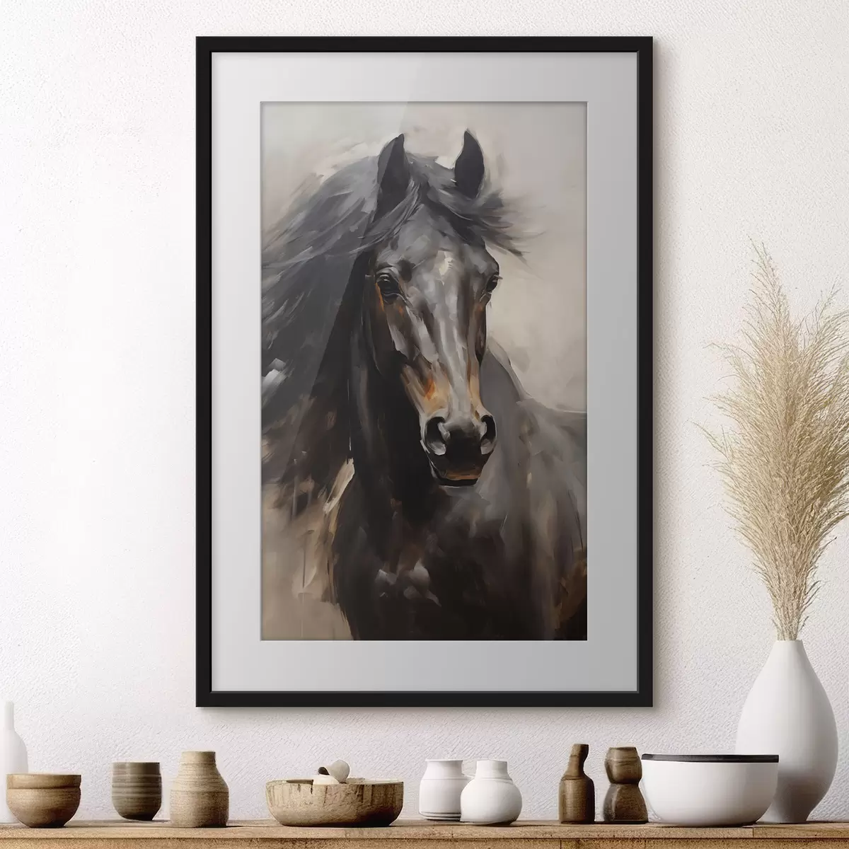 Poster Schwarzes Pferd f44662