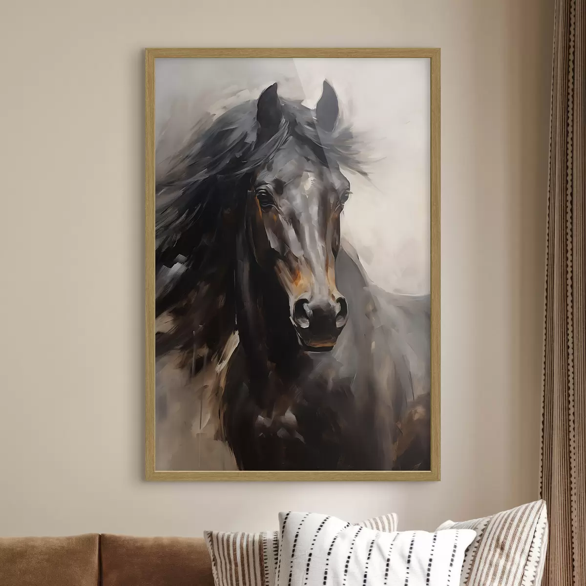 Poster Schwarzes Pferd f44662