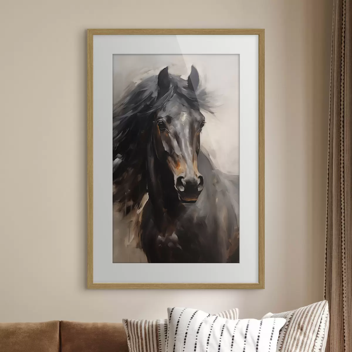 Poster Schwarzes Pferd f44662