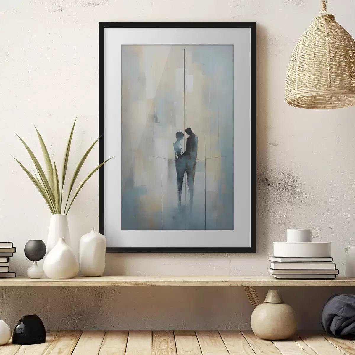 Poster Ehepaar im Weltraum f44670