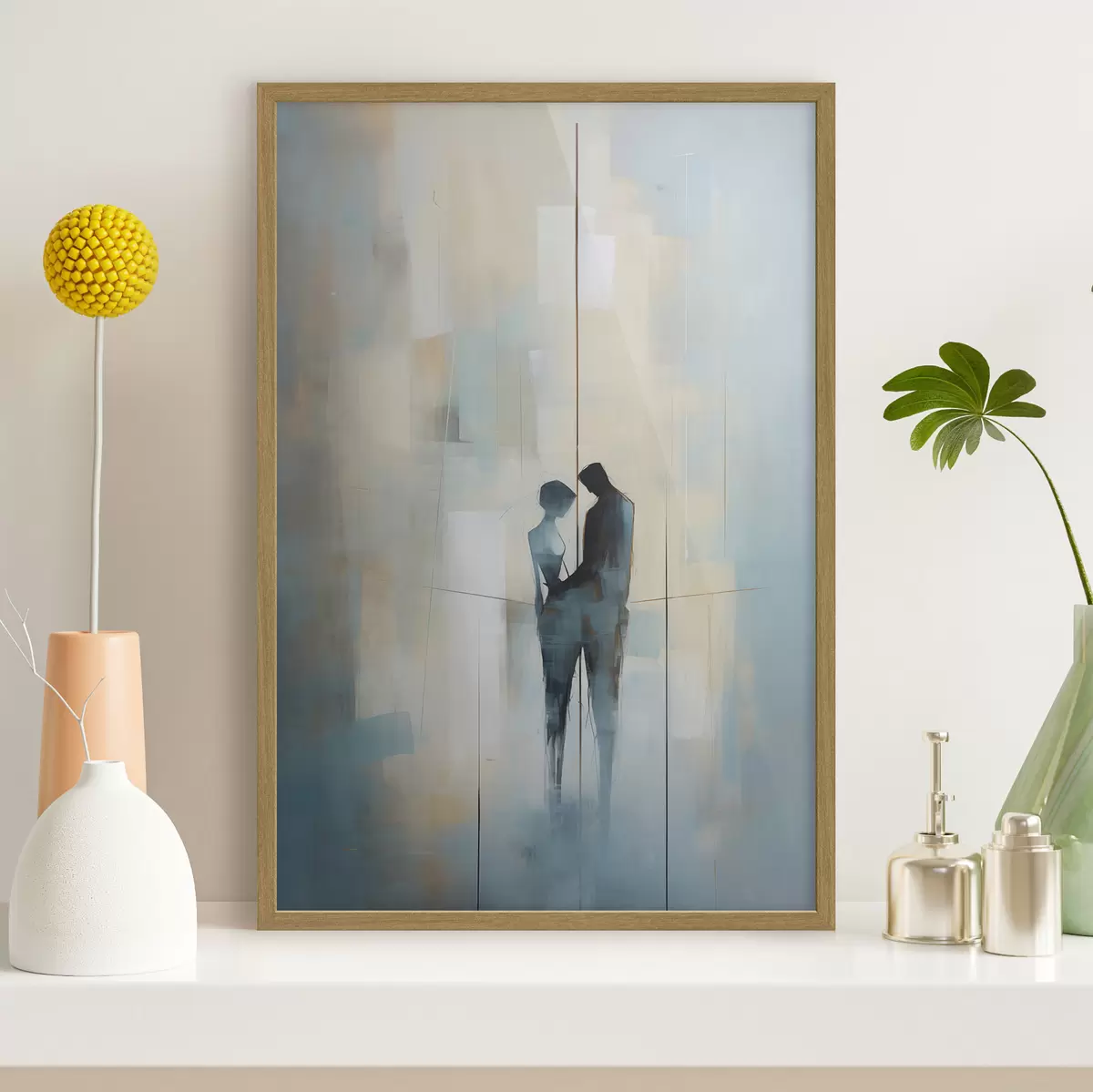 Poster Ehepaar im Weltraum f44670
