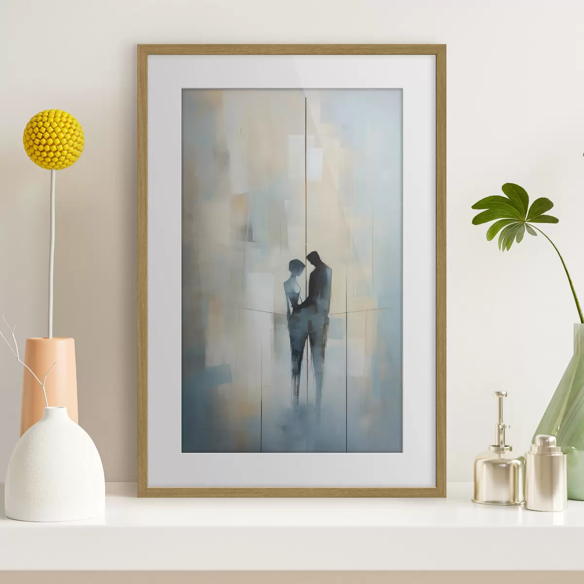 Poster Ehepaar im Weltraum f44670