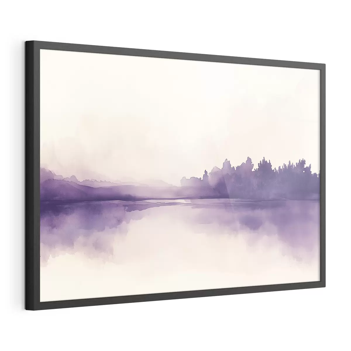 Poster Aquarellfarbe Abstraktion mit lila Farbe f44504