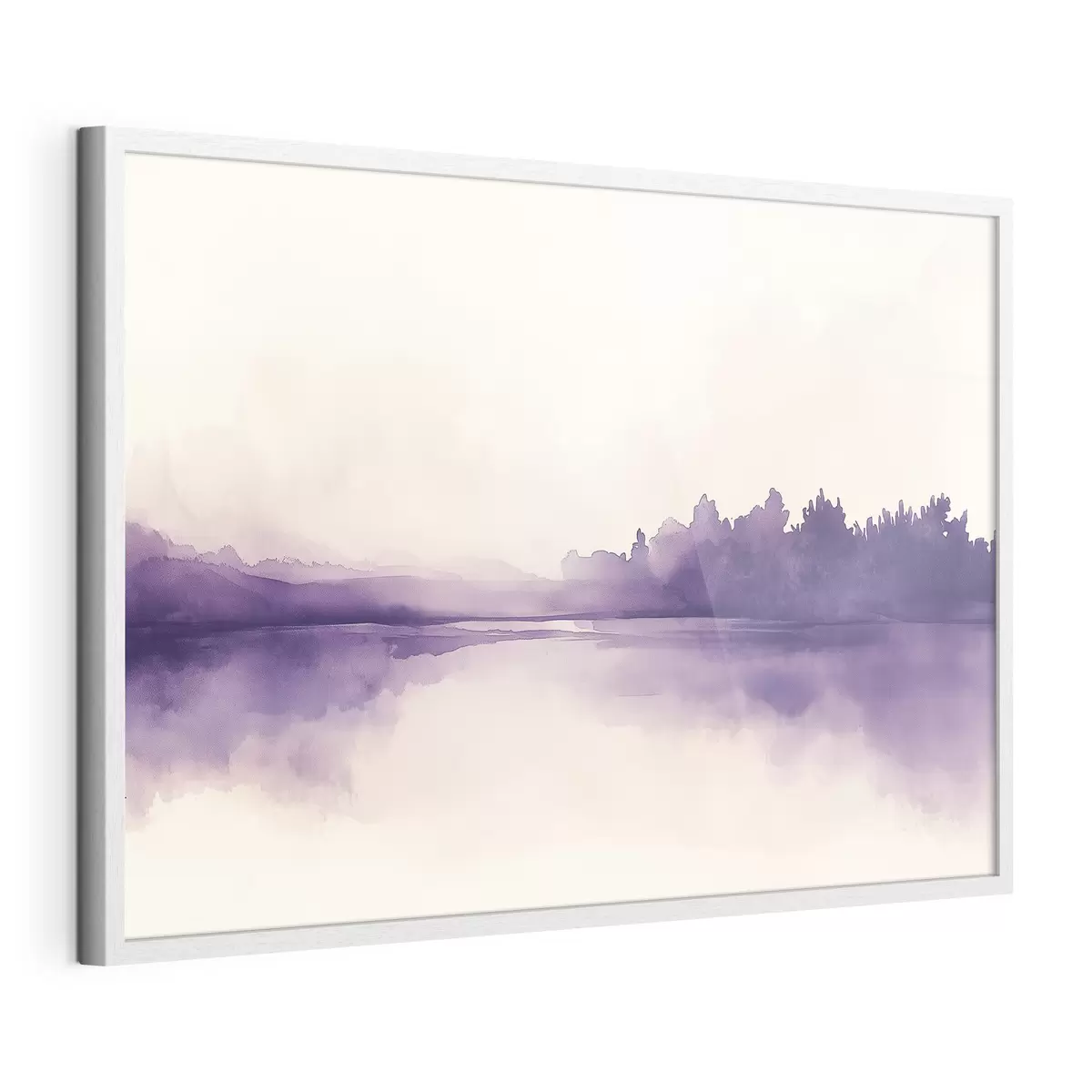 Poster Aquarellfarbe Abstraktion mit lila Farbe f44504