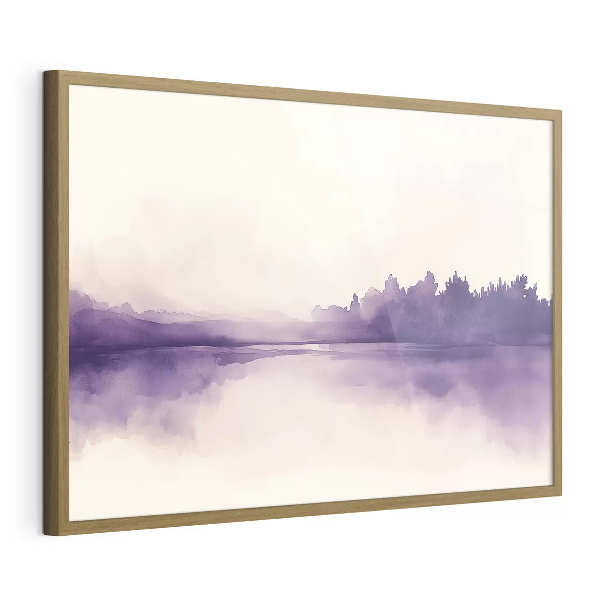 Poster Aquarellfarbe Abstraktion mit lila Farbe f44504