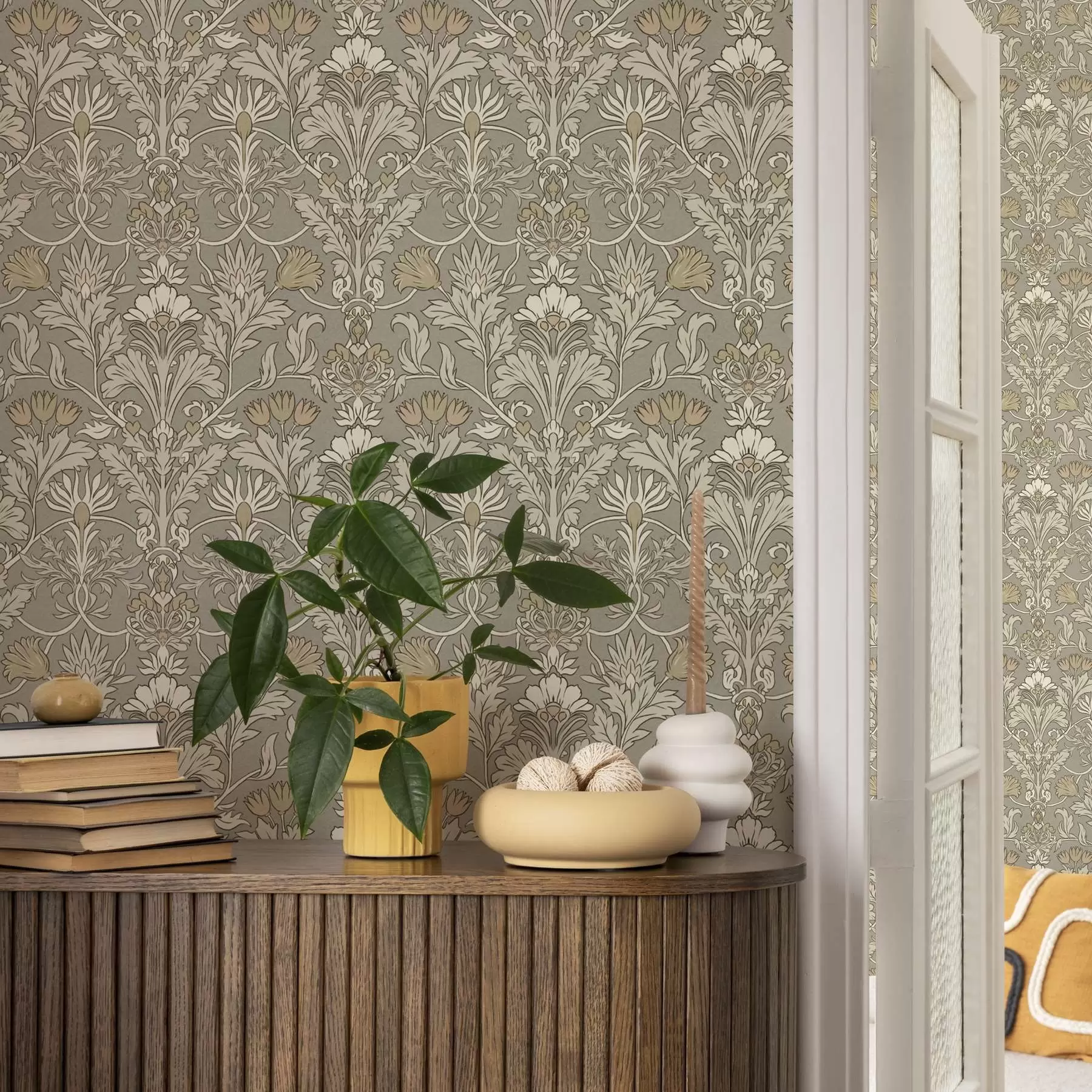 Fototapete Klassisches florales Ornament im Stil von William Morris a00171