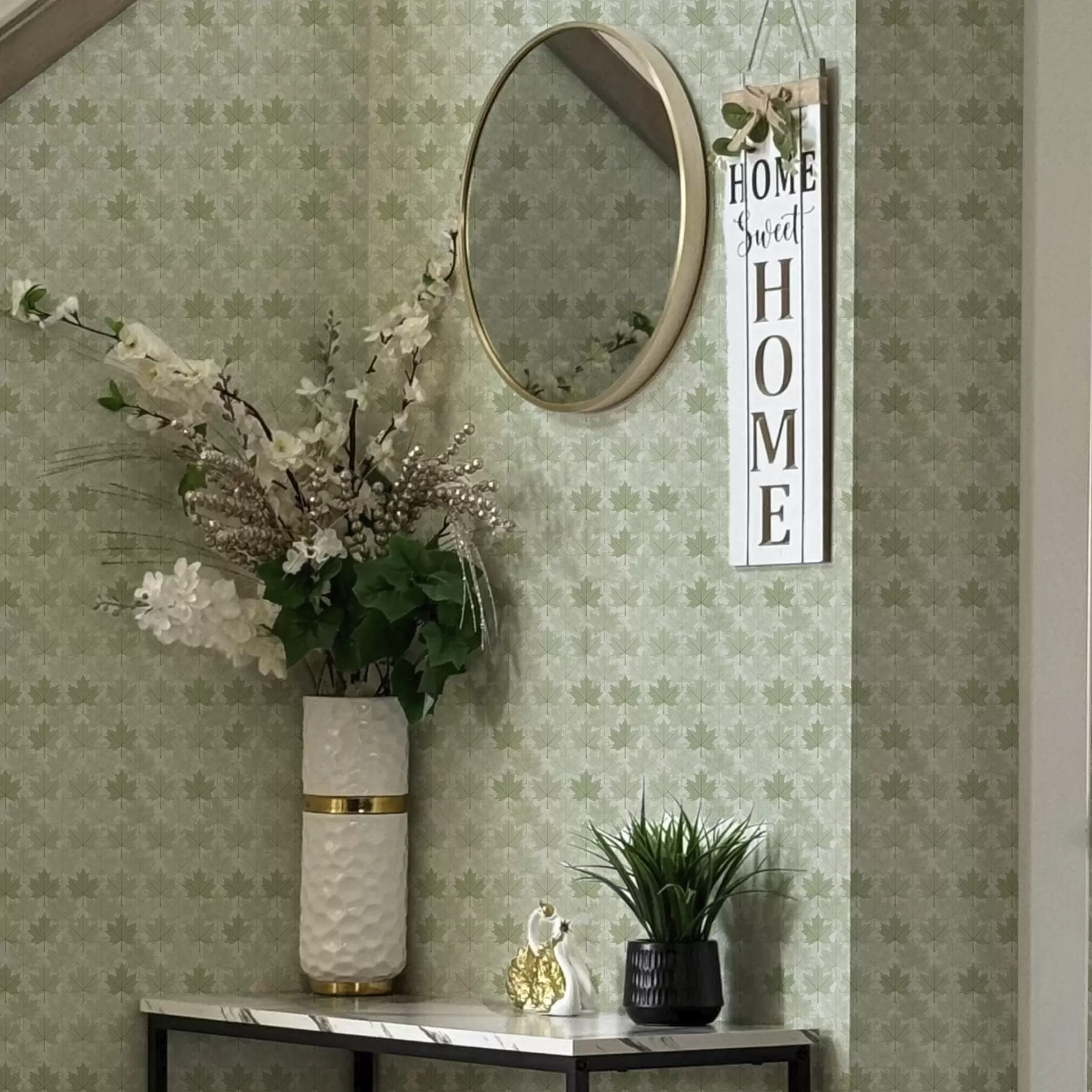 Fototapete Helles Muster mit Ahornblättern a00195