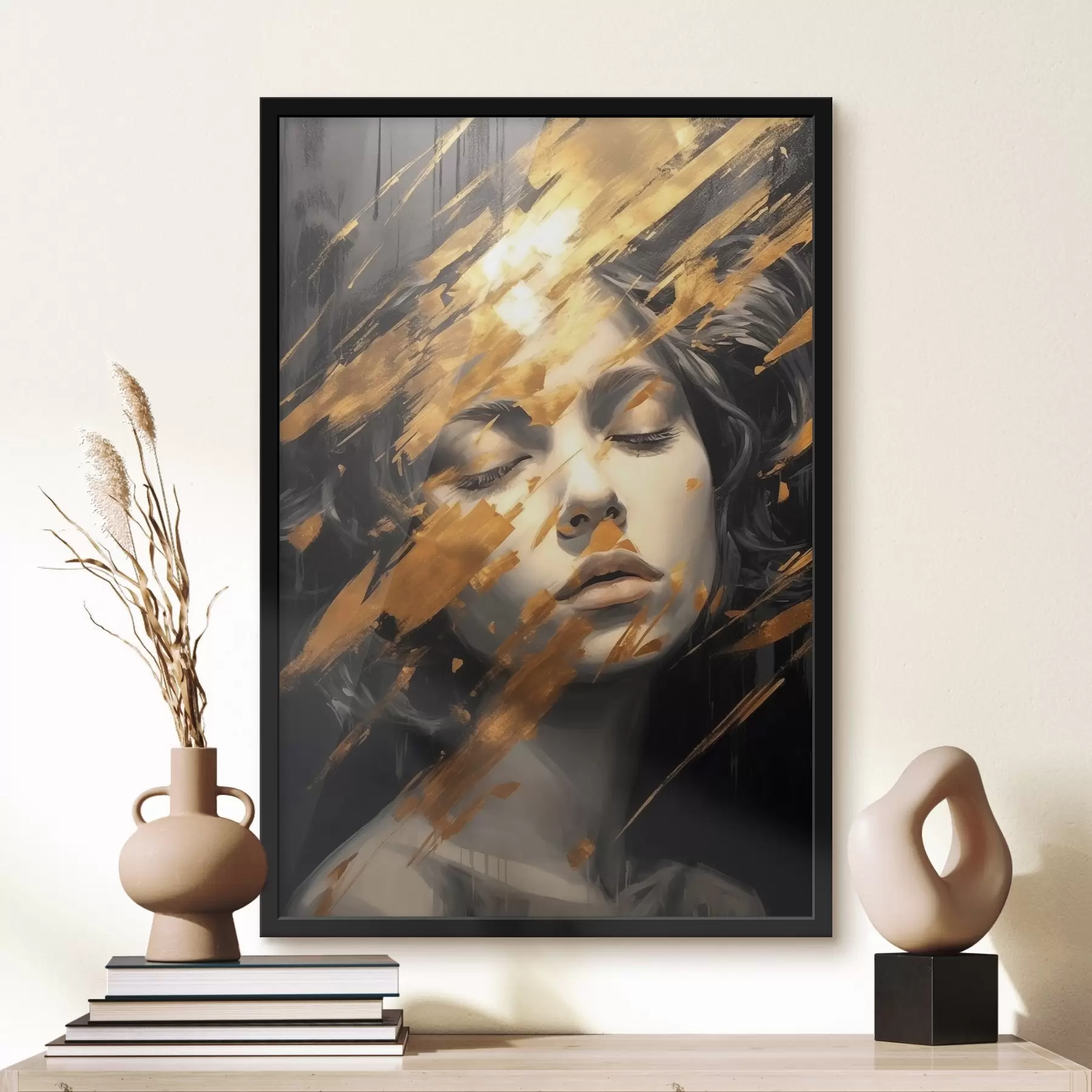 Fototapete Abstraktes Porträt f44703