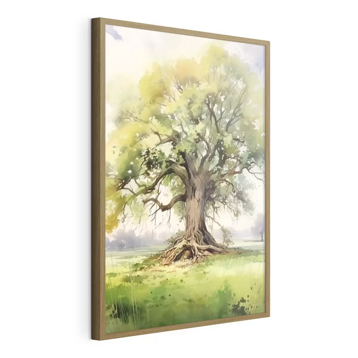 Poster Ein alter Baum mit ausladenden Wurzeln f44731