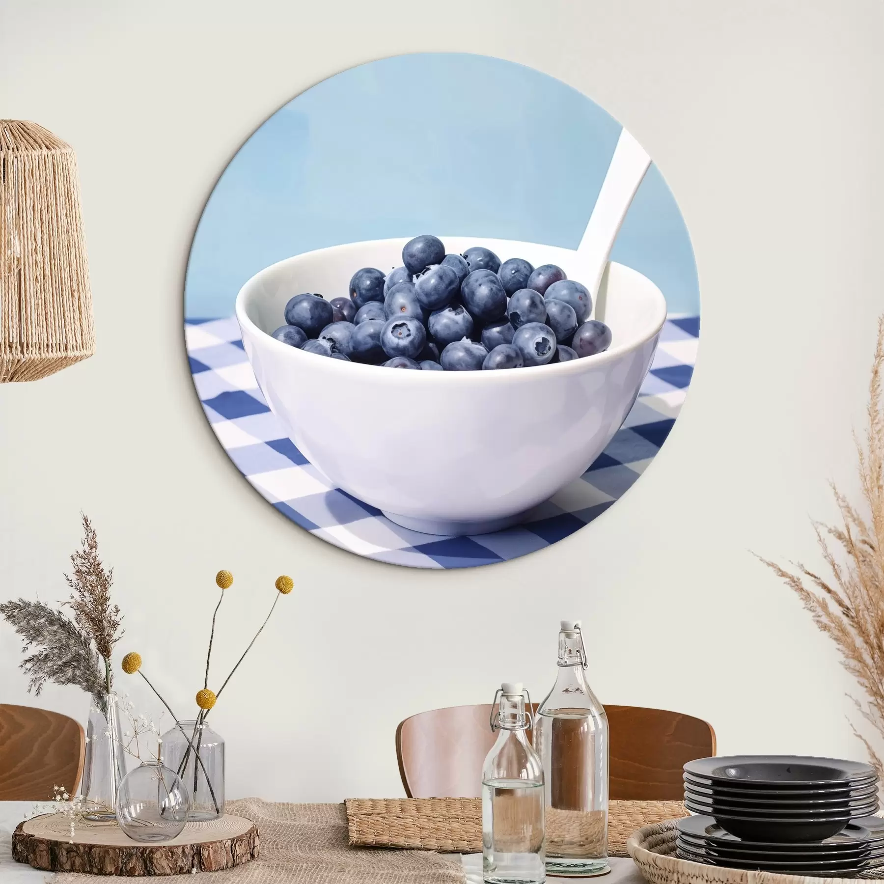 Fototapete Eine Schale Blaubeeren r44737