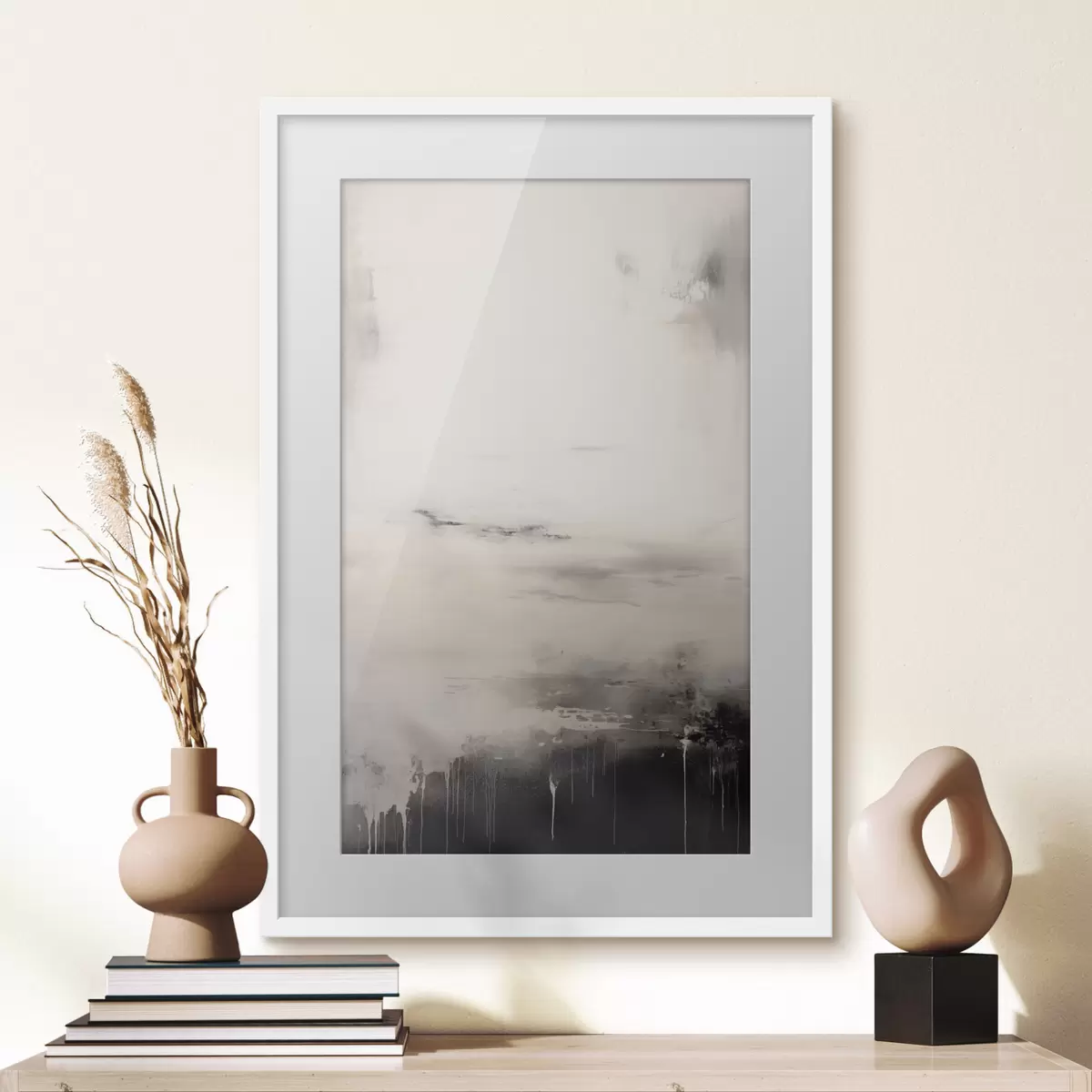 Poster Helle Oberfläche mit schattierten Kanten f44742