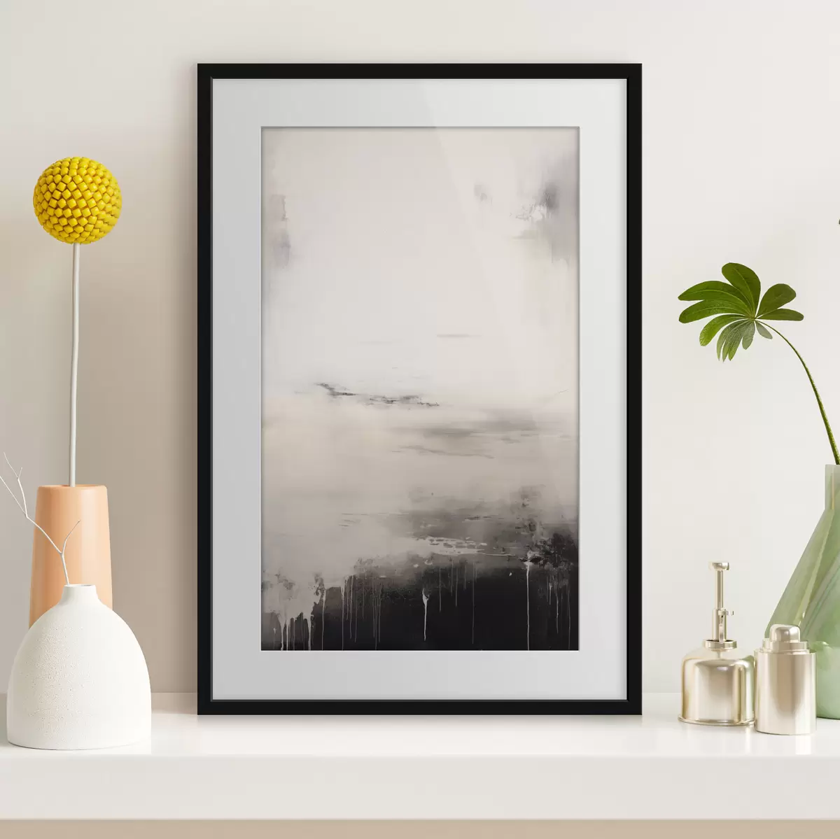 Poster Helle Oberfläche mit schattierten Kanten f44742
