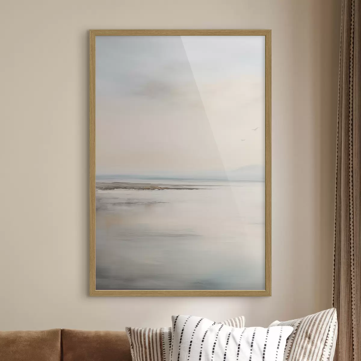 Poster Pastellfarbenes Meer mit Horizont f44746