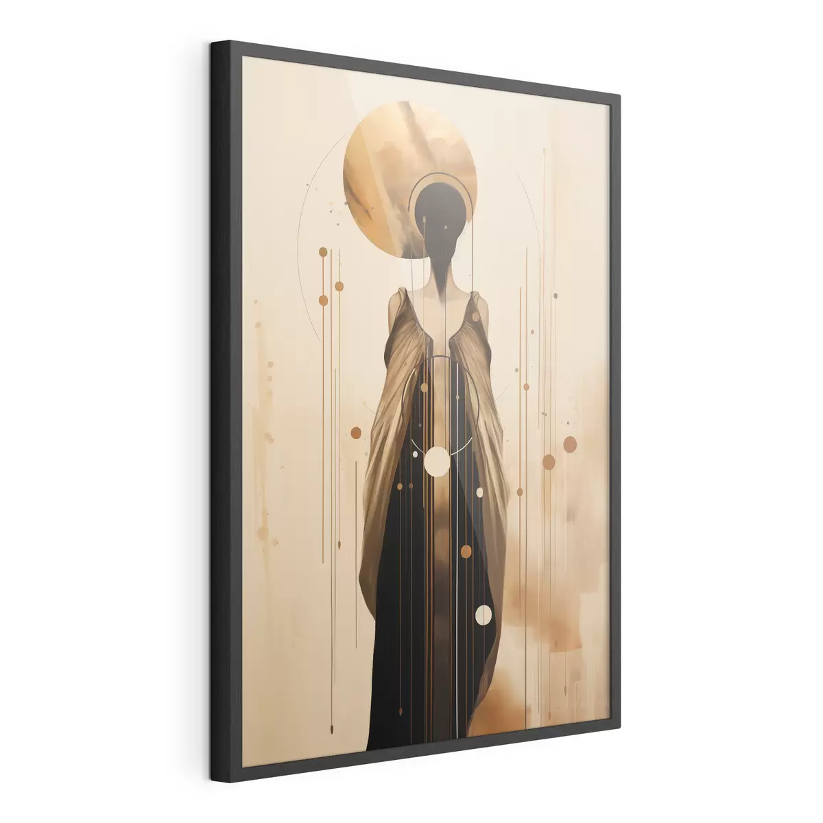 Poster Abstrakte Frau mit Ornament f44748