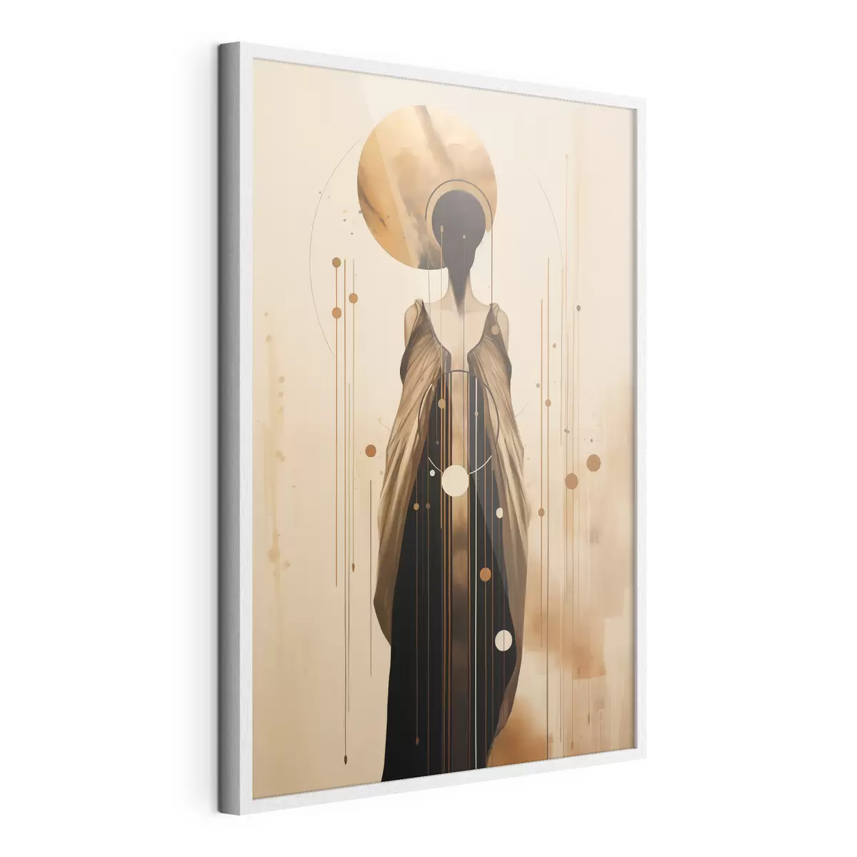 Poster Abstrakte Frau mit Ornament f44748