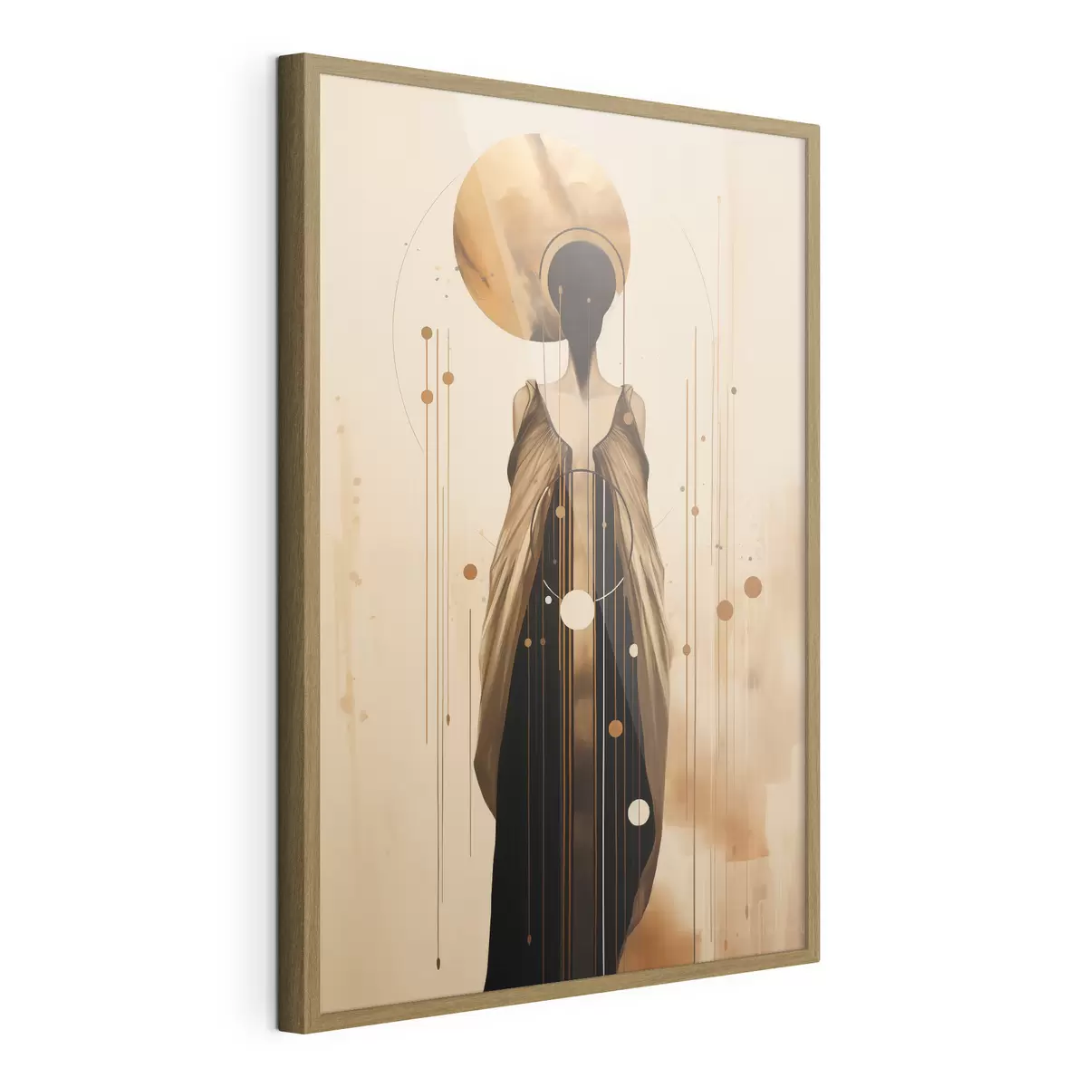 Poster Abstrakte Frau mit Ornament f44748