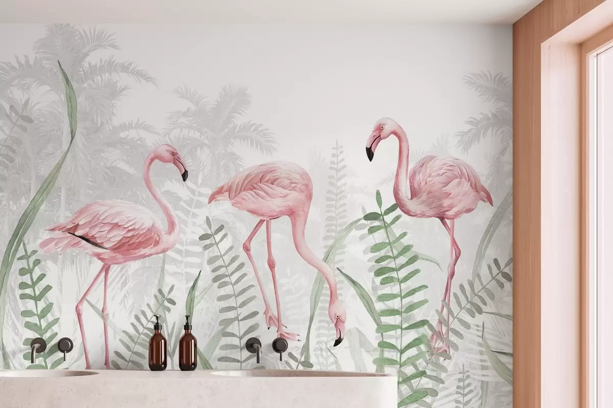 Fototapete Flamingo w04122v1
