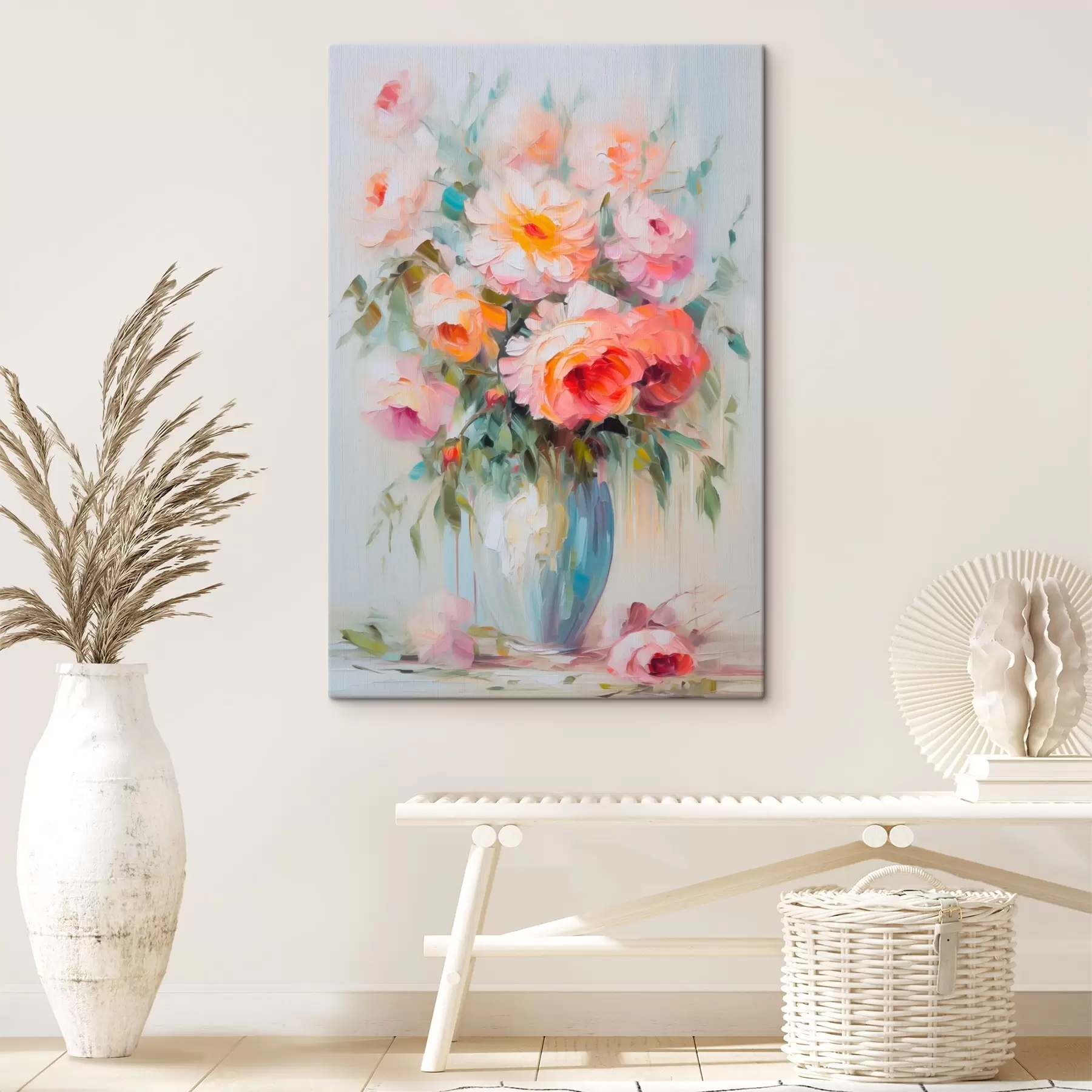 Fototapete Blumenstrauß in einer Vase s44776