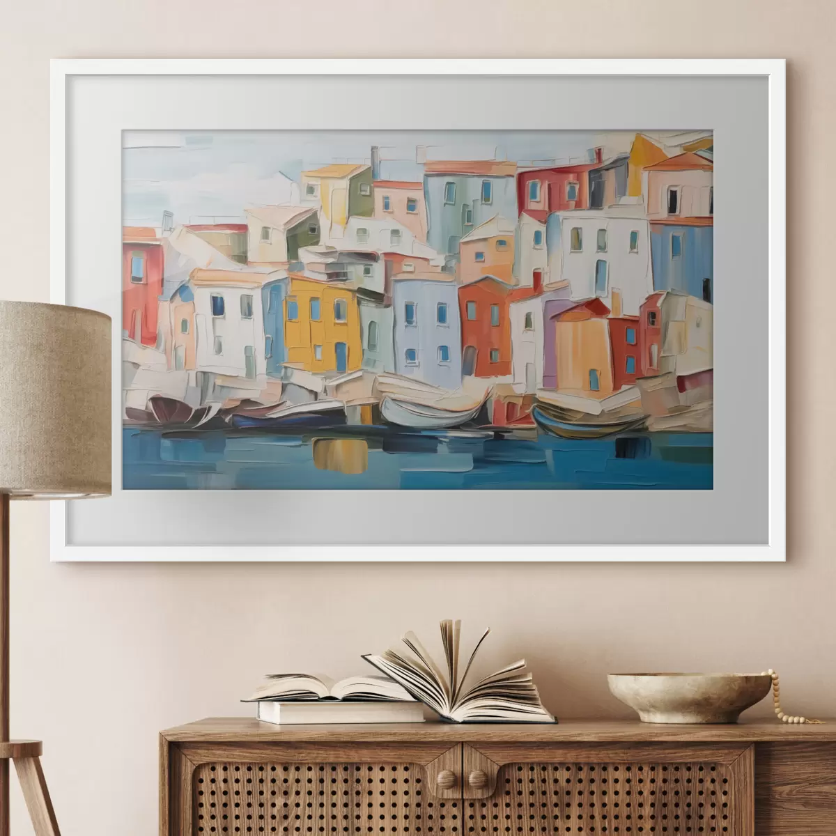 Poster Hafen der tausend Farben f44783