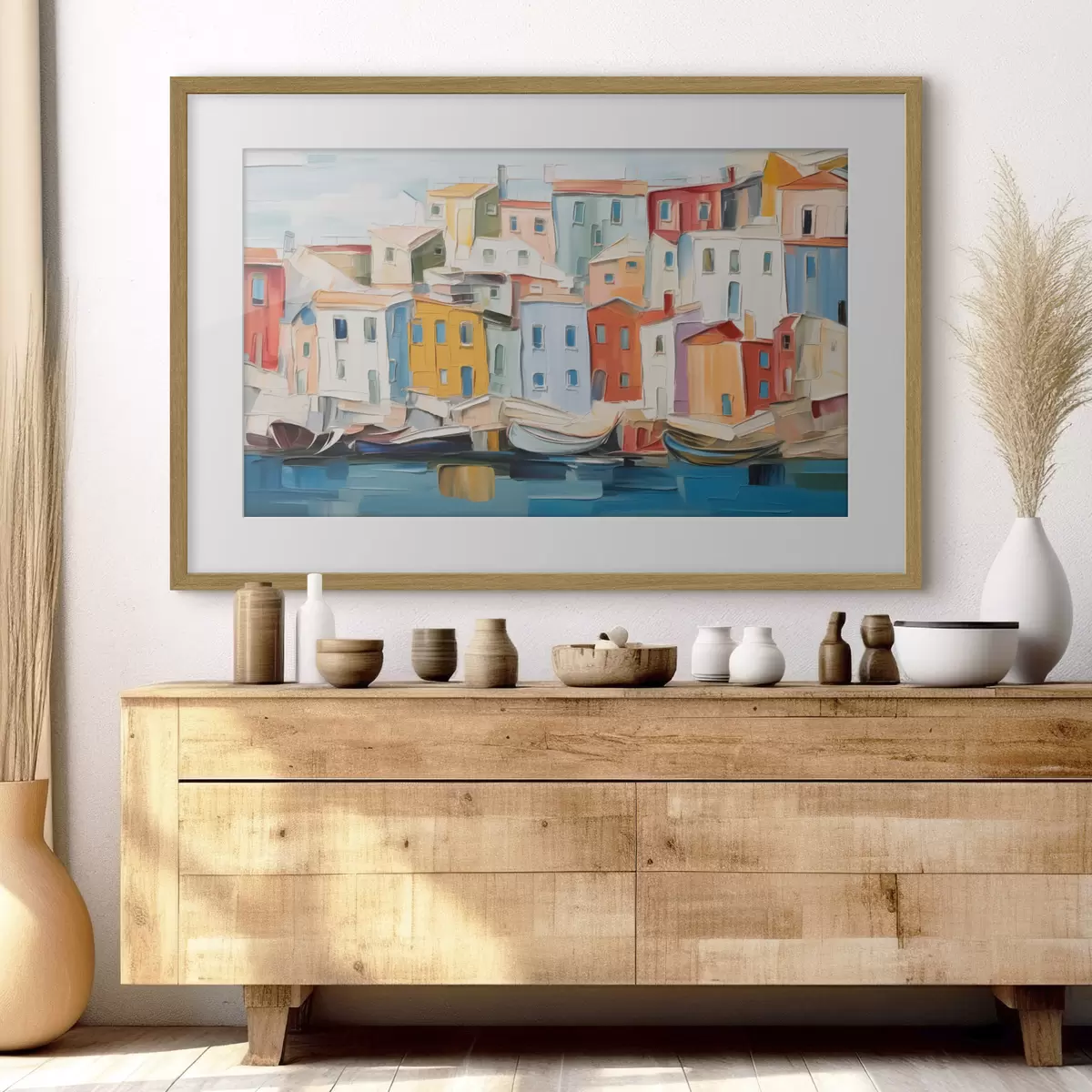 Poster Hafen der tausend Farben f44783