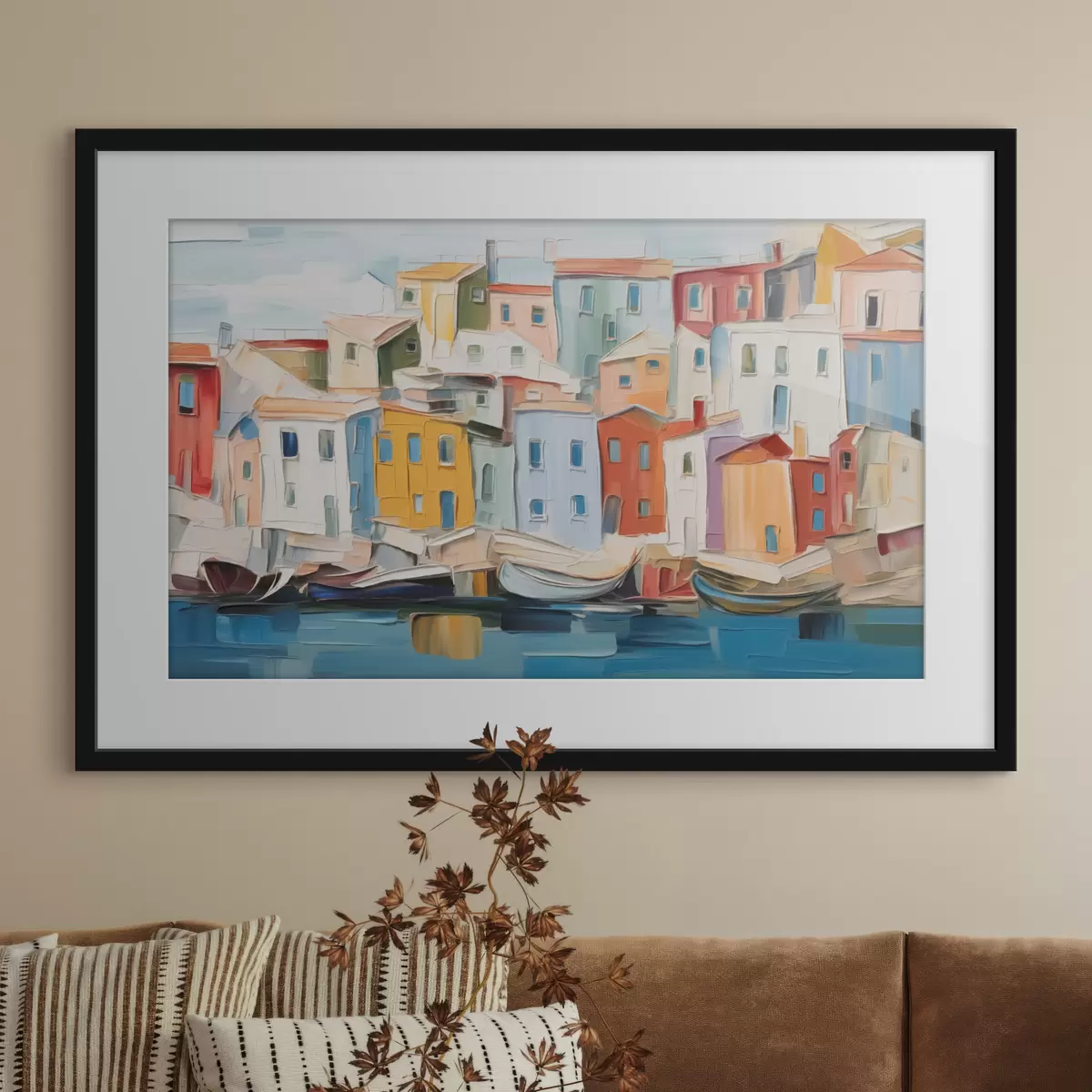 Poster Hafen der tausend Farben f44783