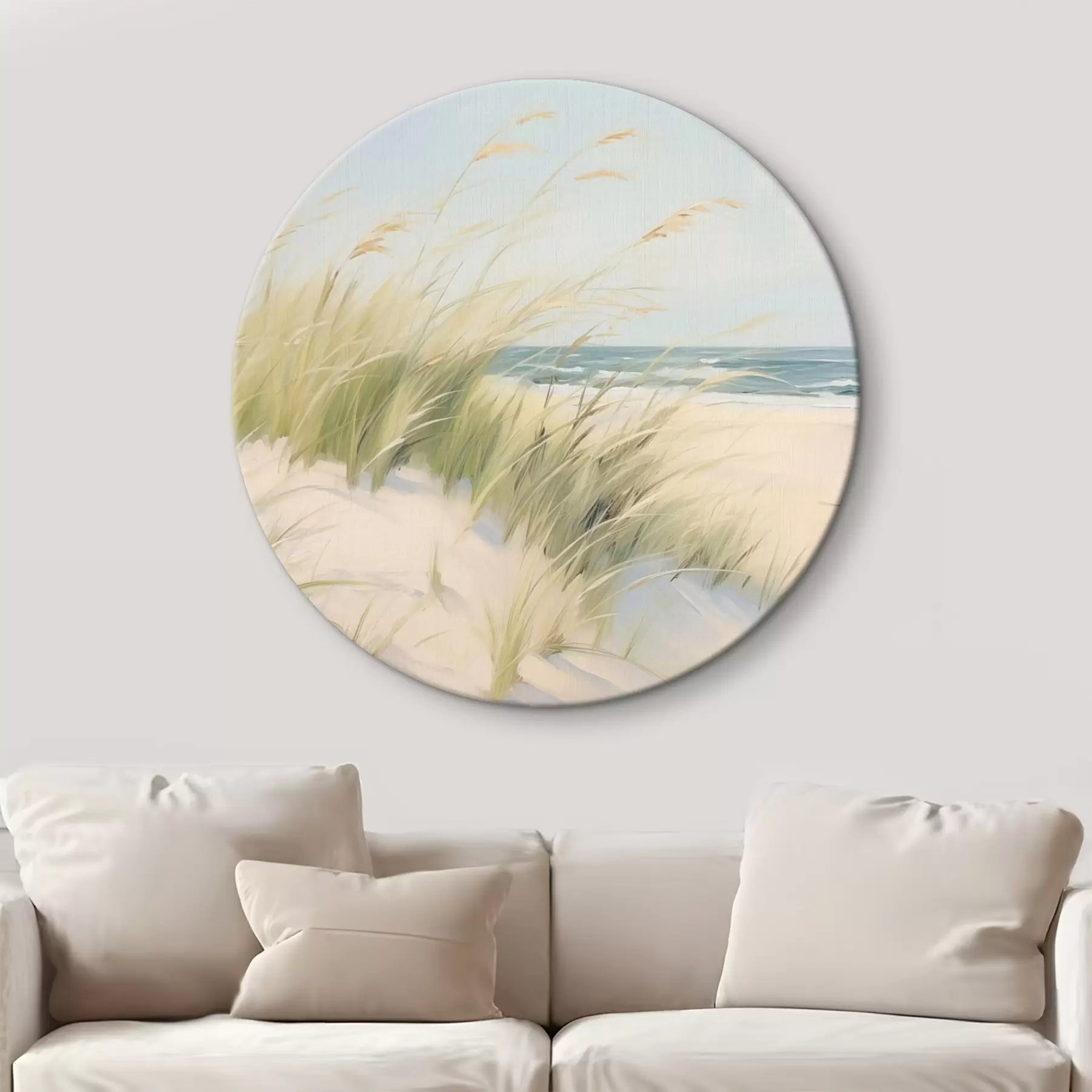 Fototapete Meeresufer mit Sand und Gras r44806