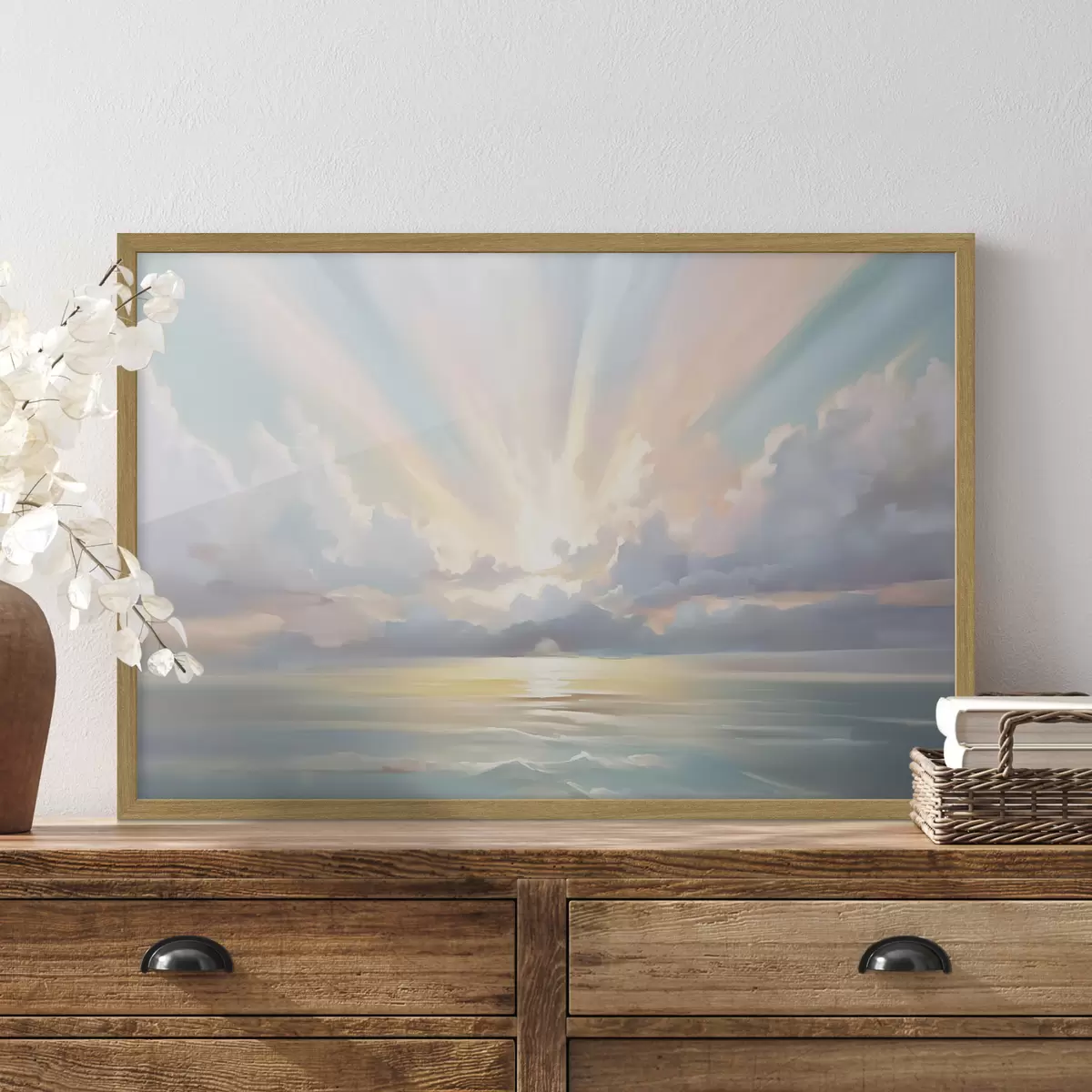 Poster Morgendämmerung über dem Meer f44823