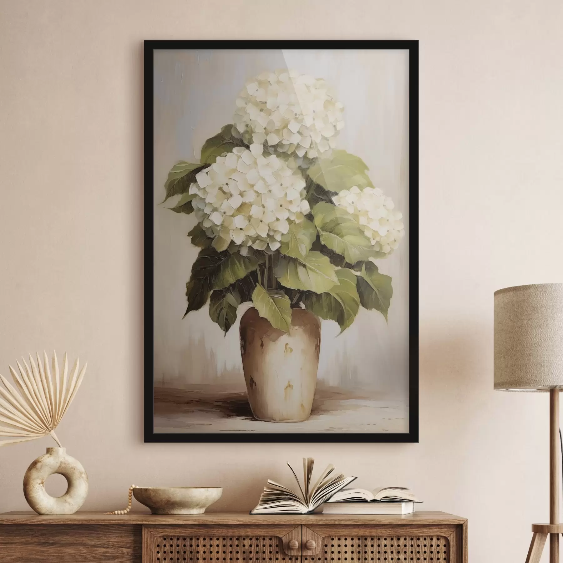 Fototapete Hortensien in einer Vase f44907