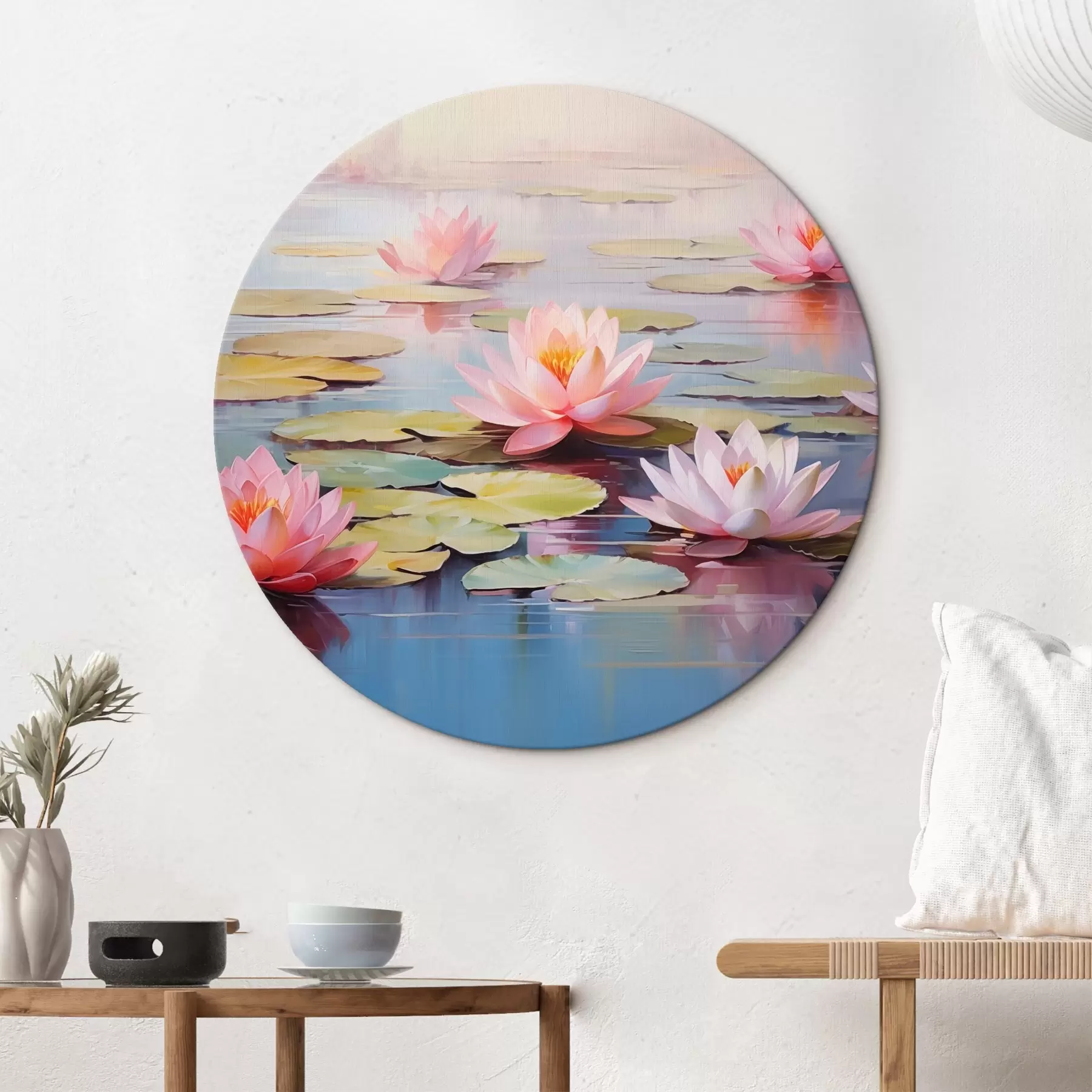 Fototapete Lotosblumen auf dem Wasser r44909