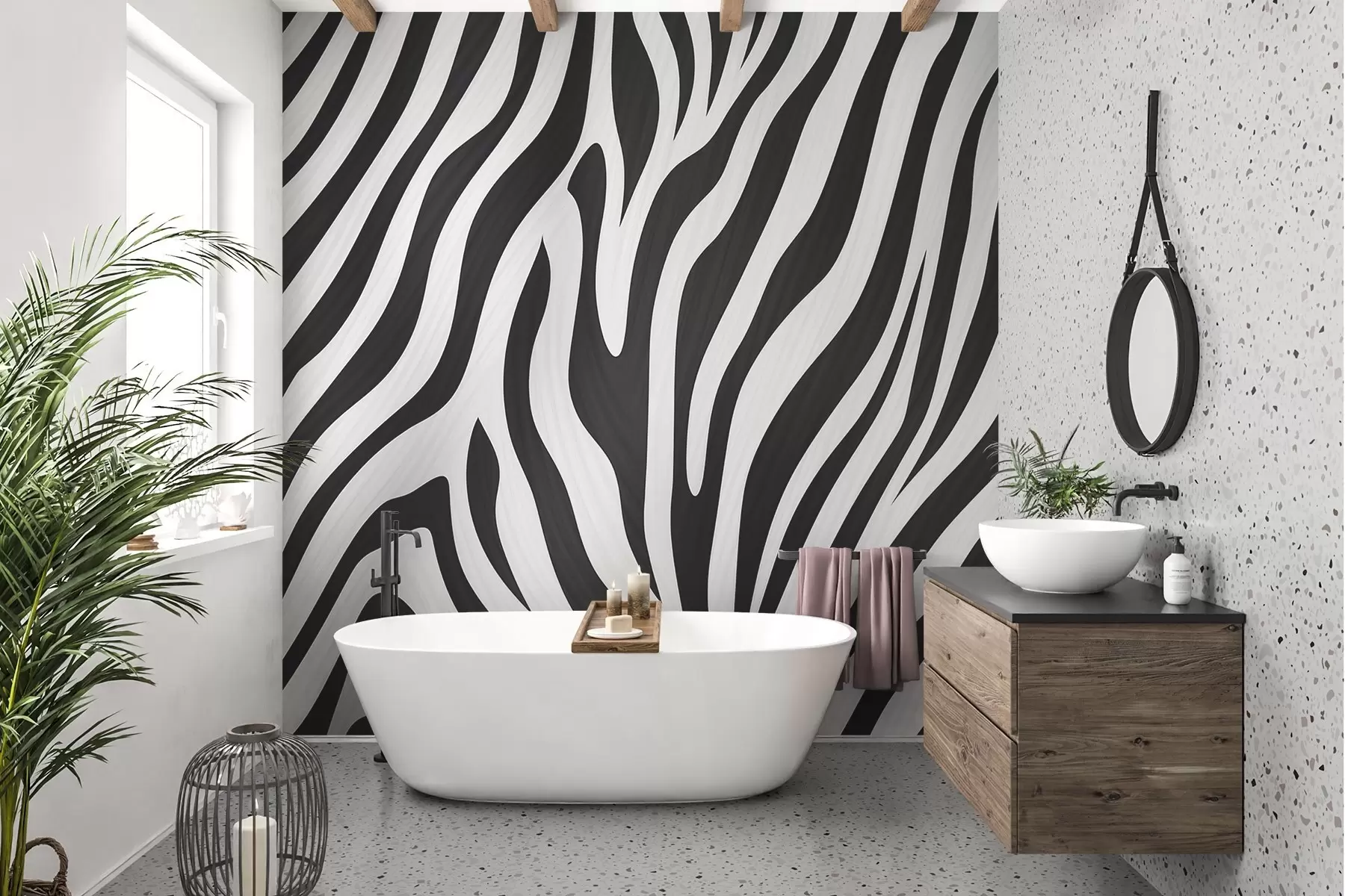 Fototapete Zebra-Muster w04214