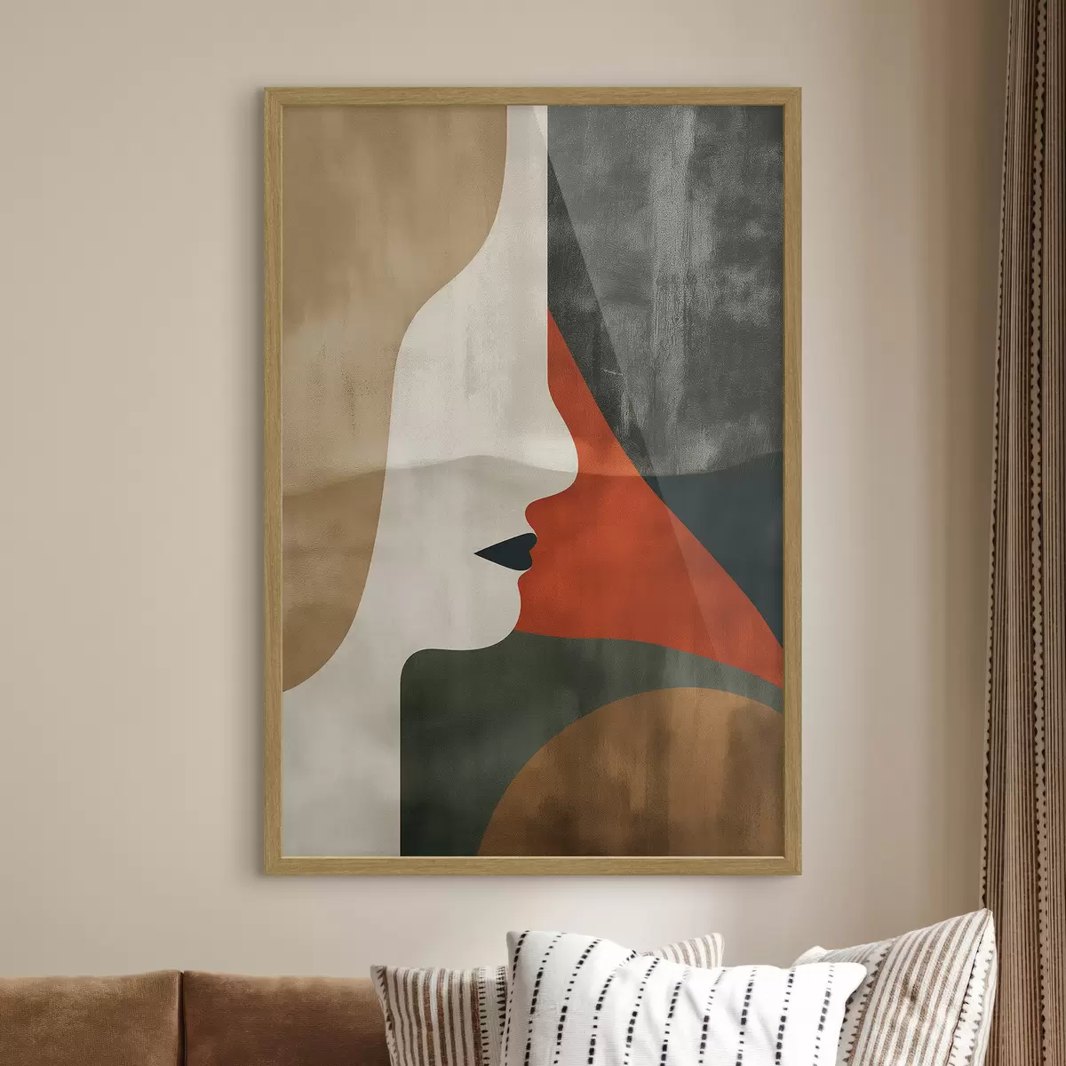 Poster Gesicht und Abstraktion f44969