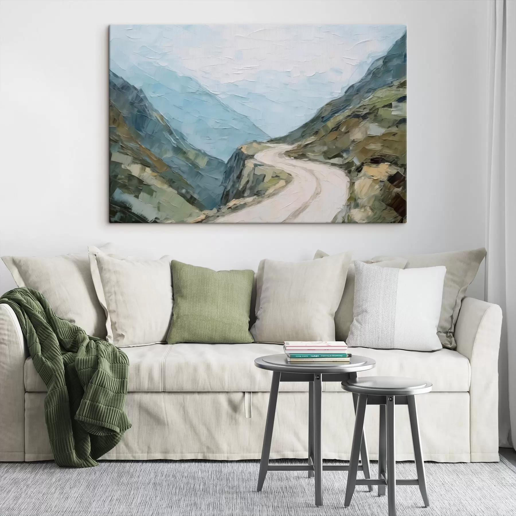 Fototapete Straße zwischen den Bergen s45018
