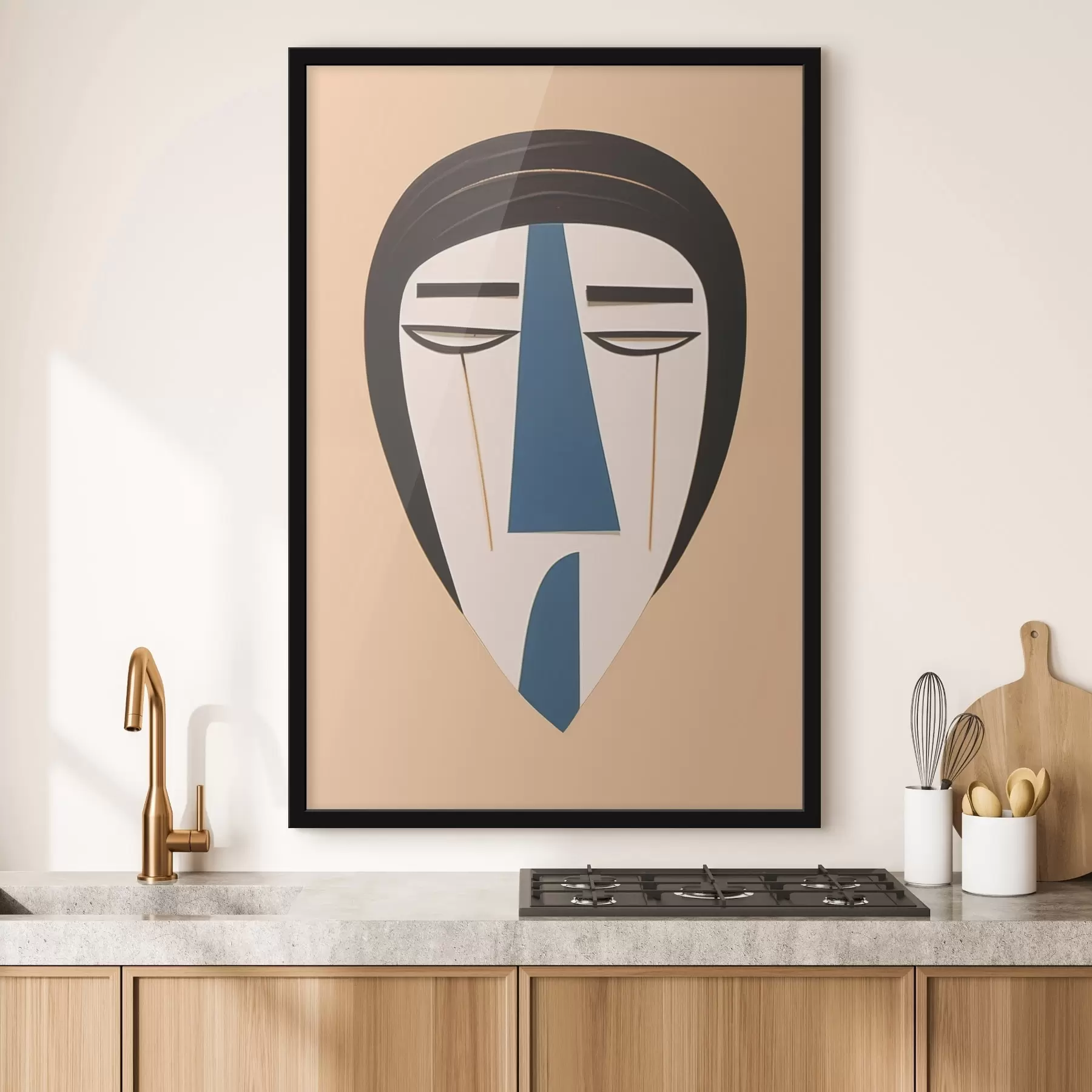 Fototapete Abstraktes Gesicht f45084