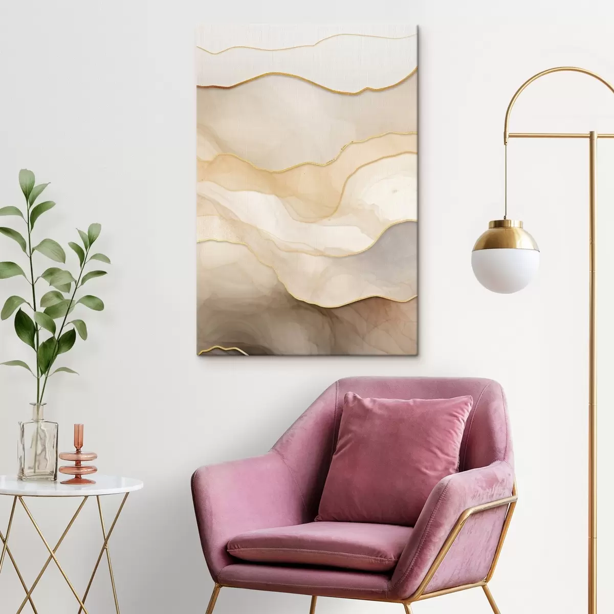 Fototapete schichten, beige, abstrakt, textur, weich, stoff, natürlich, fließen, neutral s45088