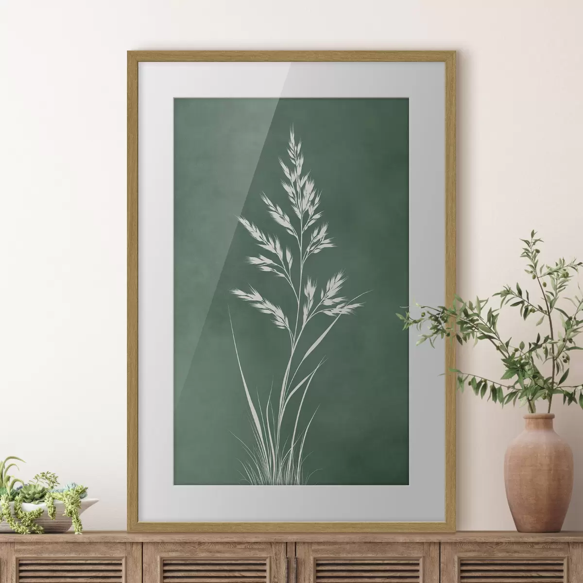 Poster Gräser und Begegnung f45093