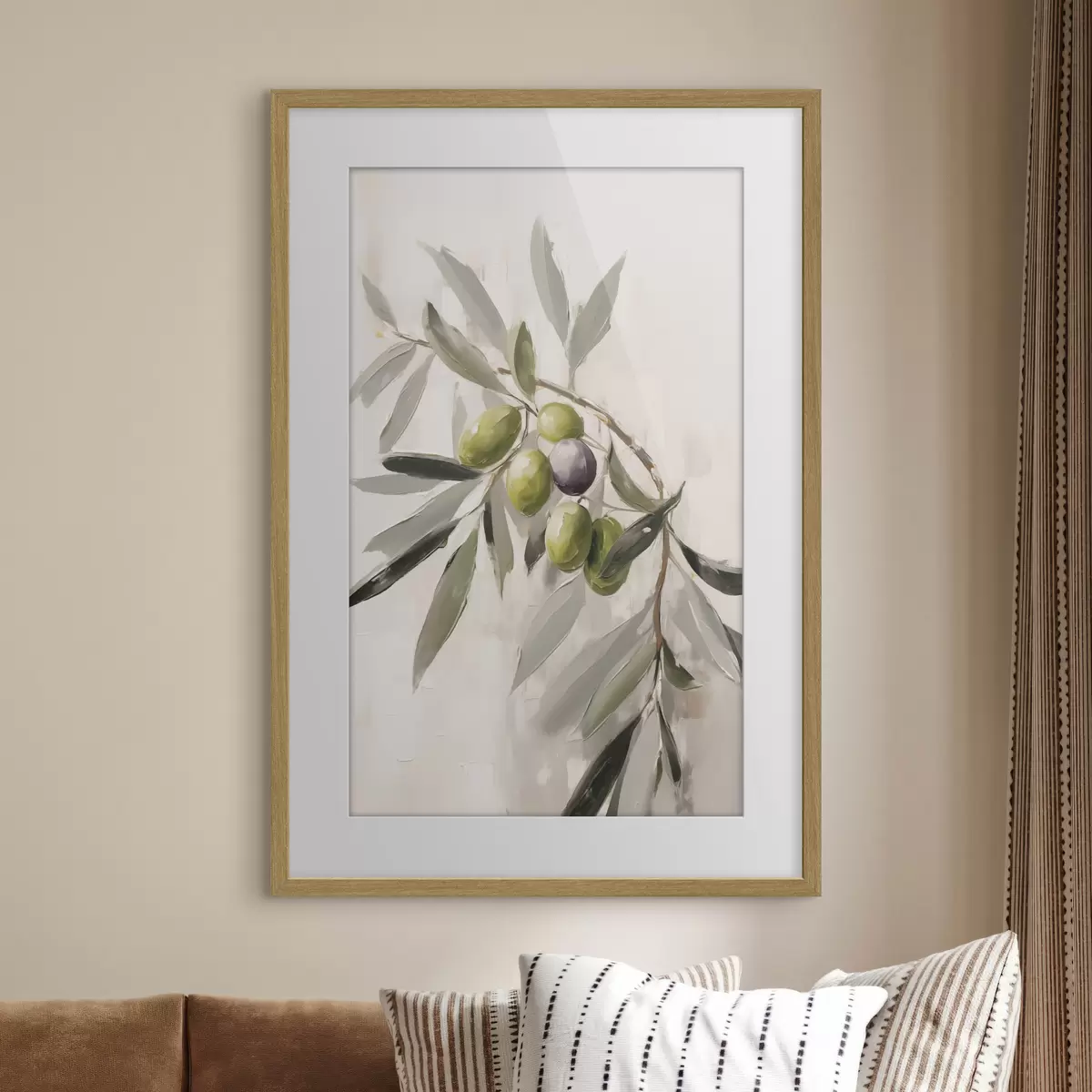 Poster Oliven in sanftem Licht f45110